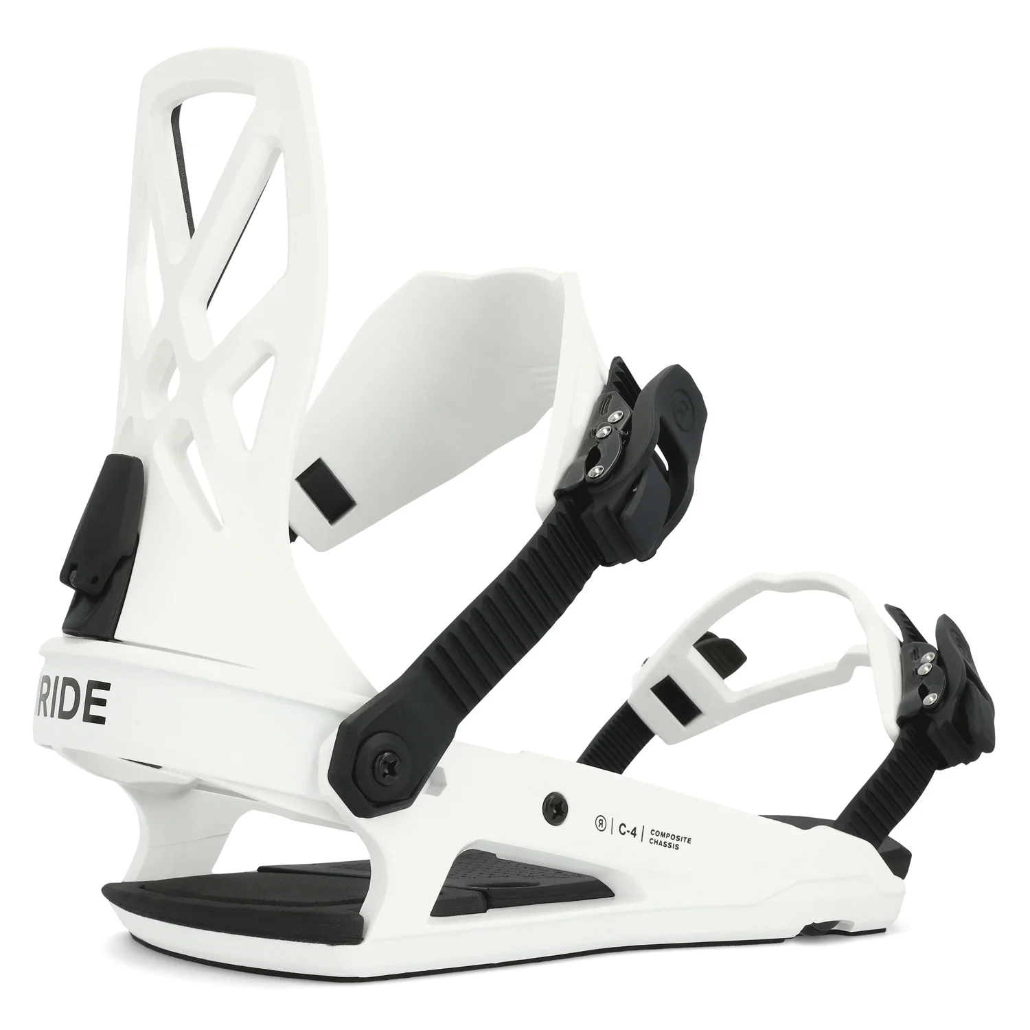Ride Men's C-4 Snowboard Bindings 2024 White - Image 2