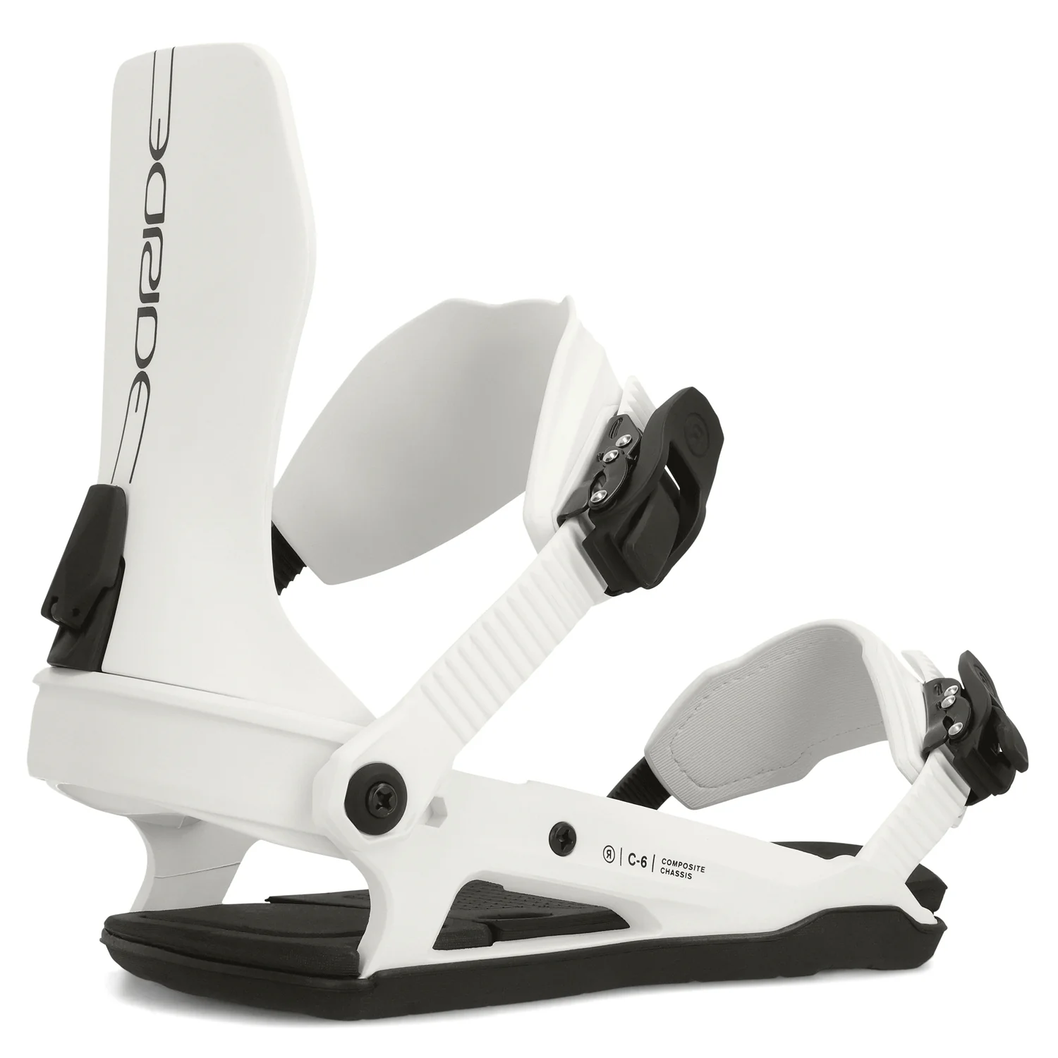 Ride Men's C-6 Snowboard Bindings 2024 White - Image 2