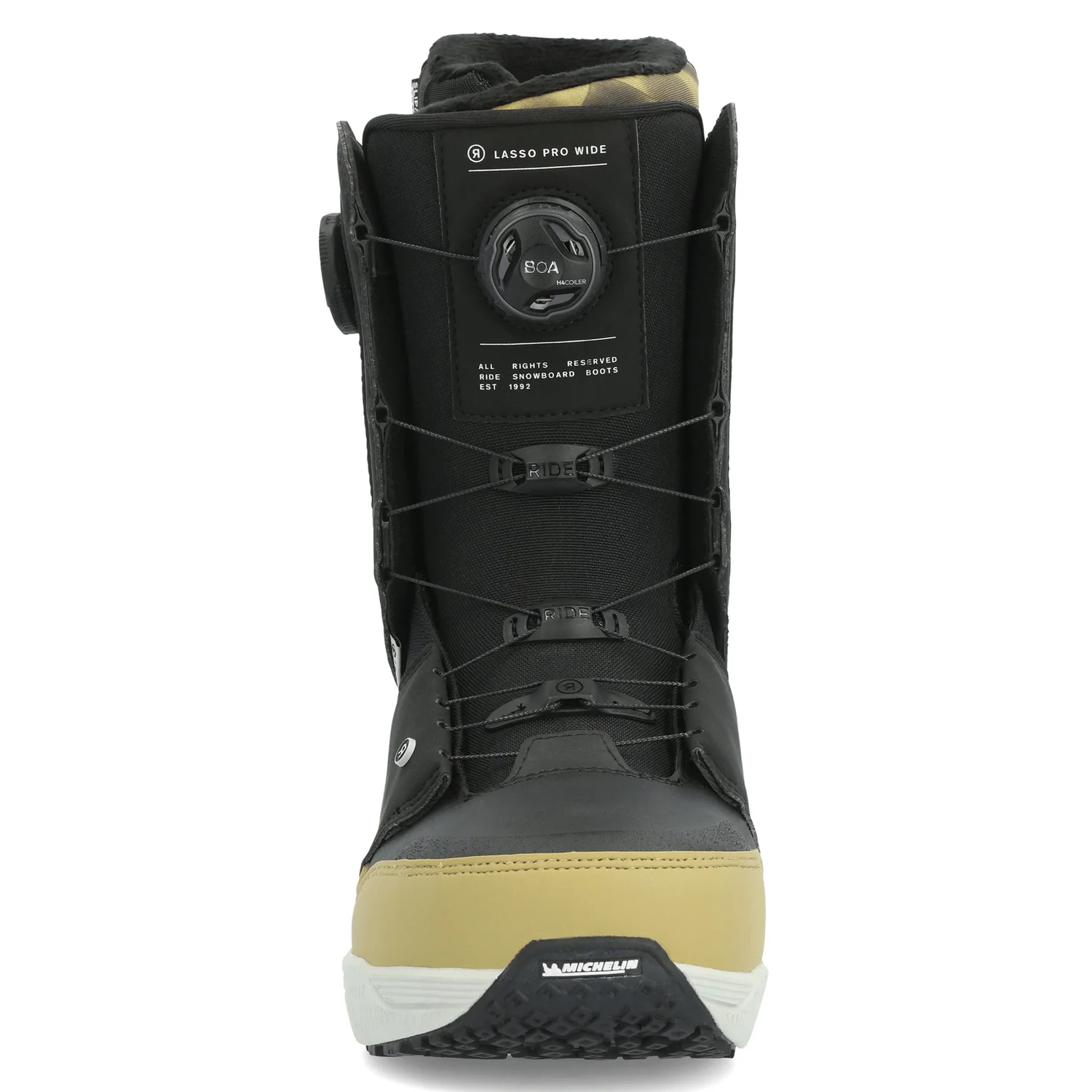 Ride Men's Lasso Pro Wide Snowboard Boots 2024 Black - Image 2