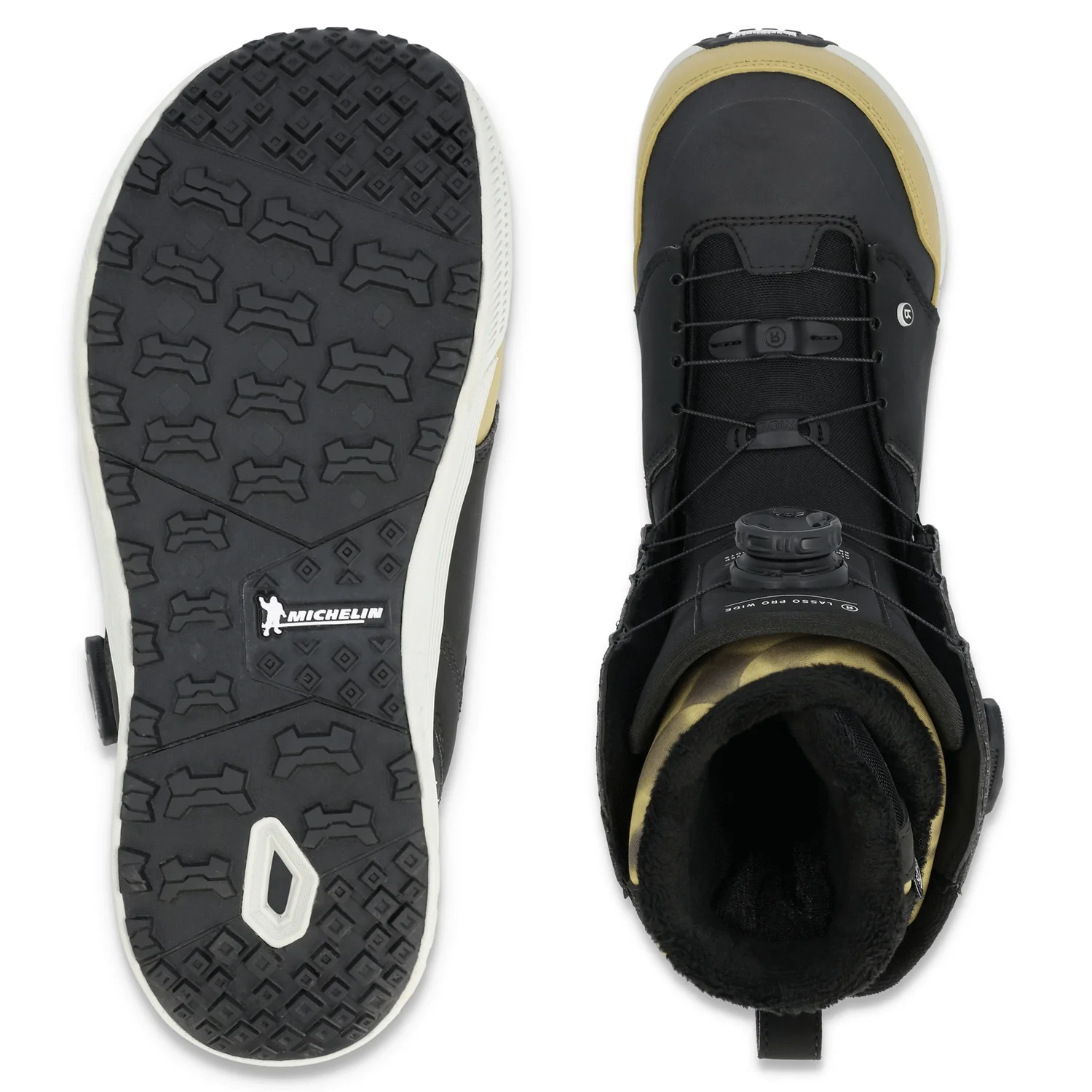 Ride Men's Lasso Pro Wide Snowboard Boots 2024 Black - Image 4