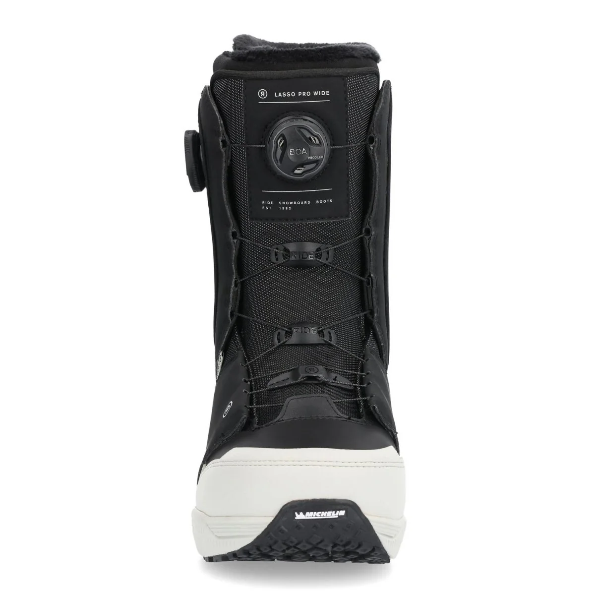 Ride Men's Lasso Pro Wide Snowboard Boots 2025 Black - Image 2