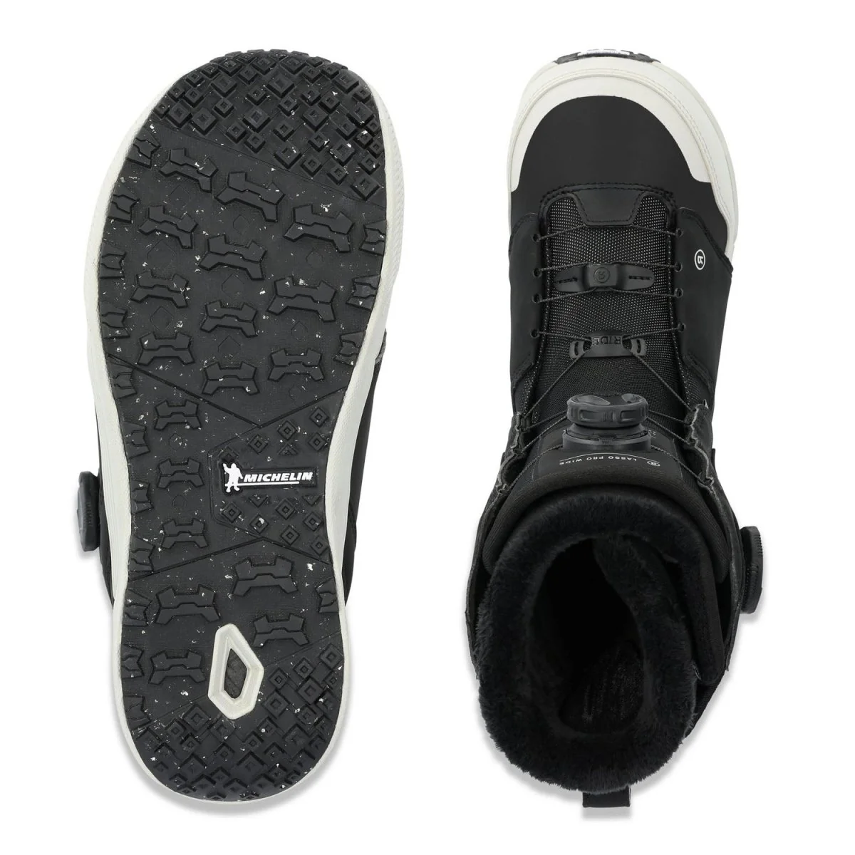 Ride Men's Lasso Pro Wide Snowboard Boots 2025 Black - Image 4