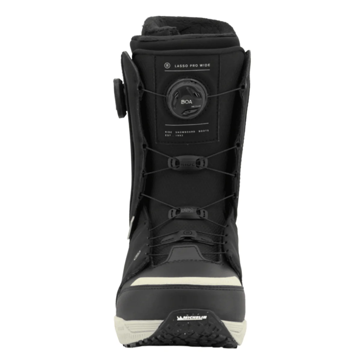 Ride Men's Lasso Pro Wide Snowboard Boots 2026 Black - Image 3