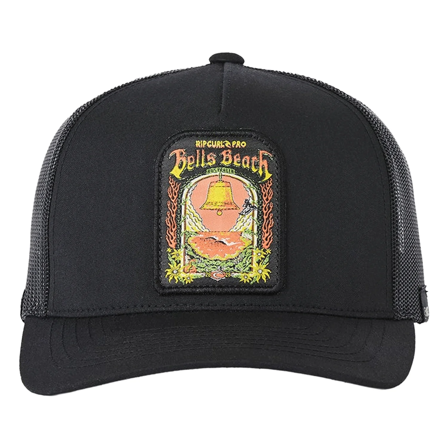 Rip Curl Bells Pro 26 Trucker Hat Washed Black - Image 2