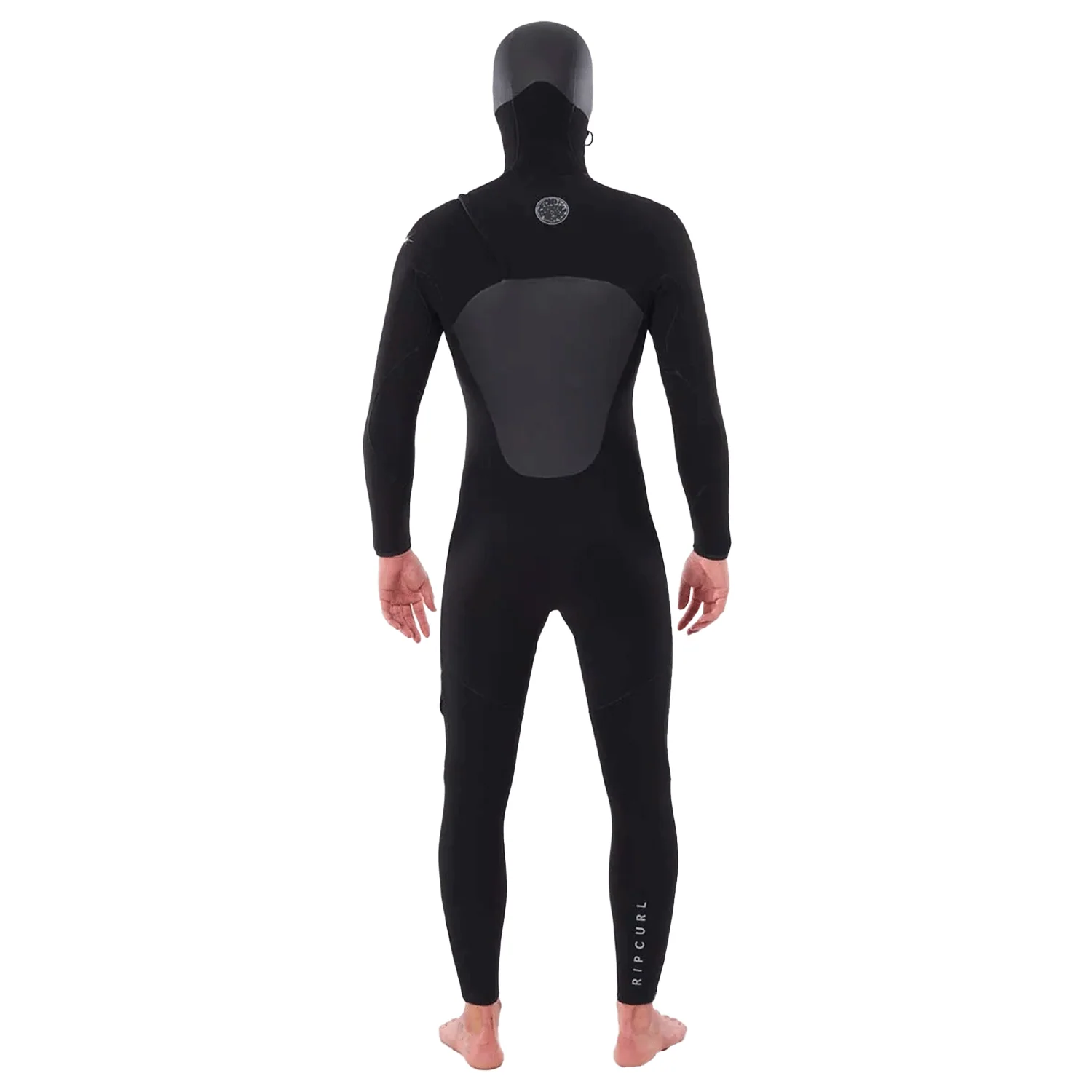 Rip Curl Men's Flashbomb 5/4mm Chest Zip Hooded Wetsuit Black - Image 2
