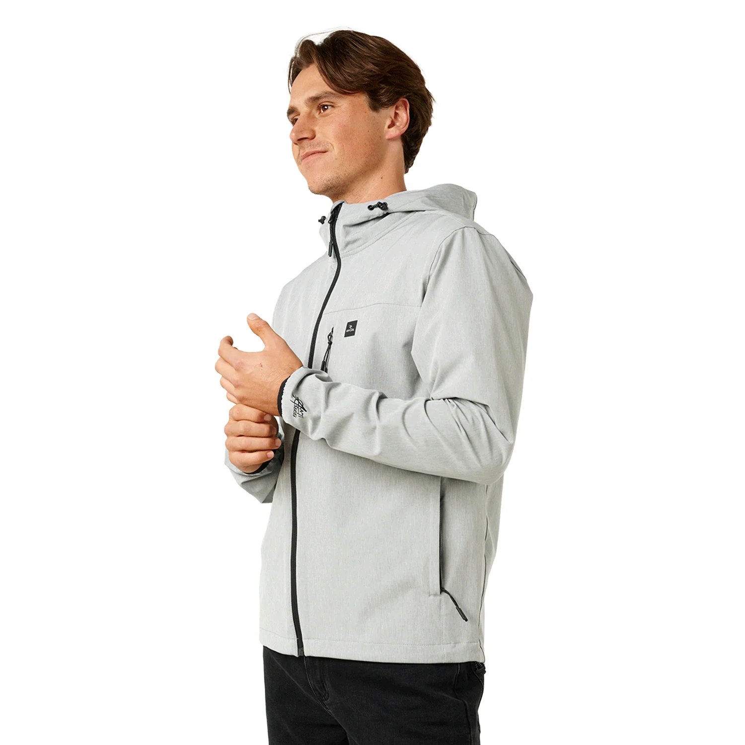 Rip Curl Men's Anti Series Elite Jacket Grey Marle - Image 2