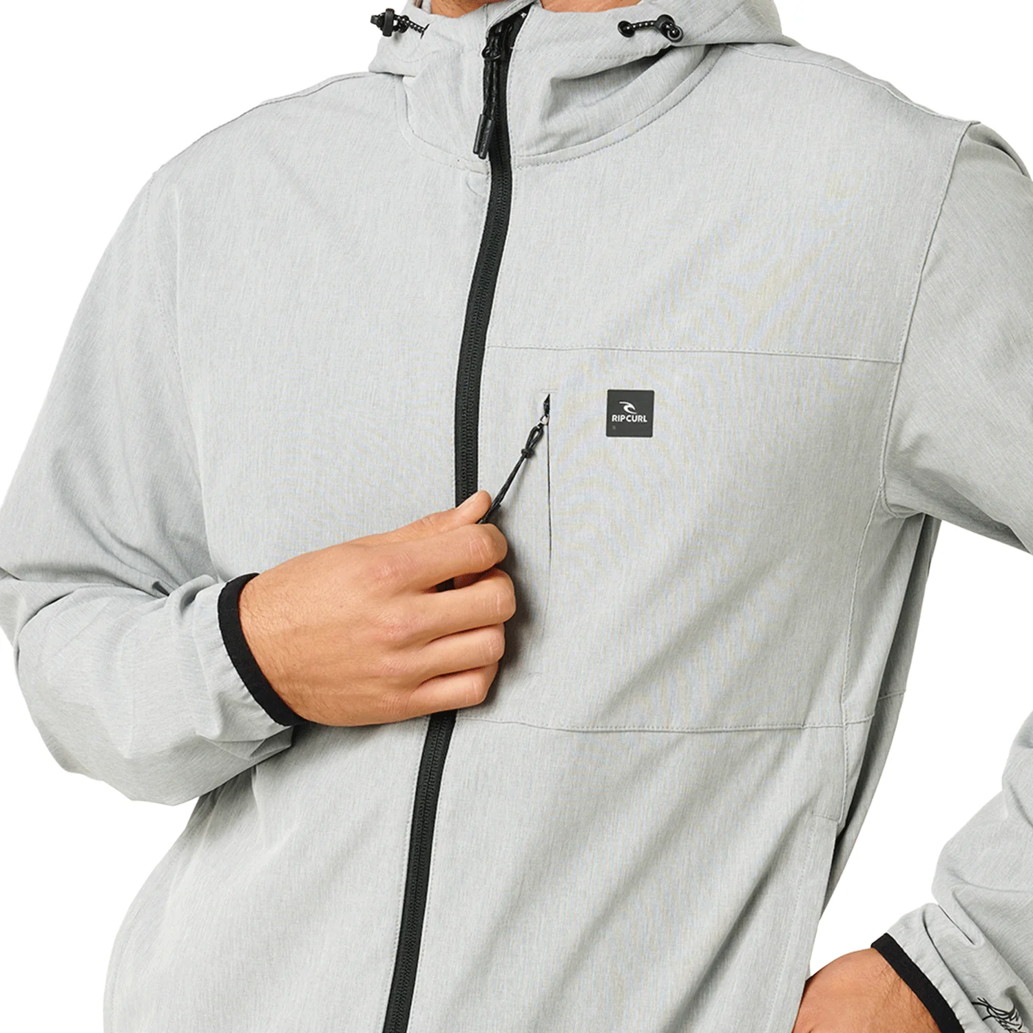 Rip Curl Men's Anti Series Elite Jacket Grey Marle - Image 4