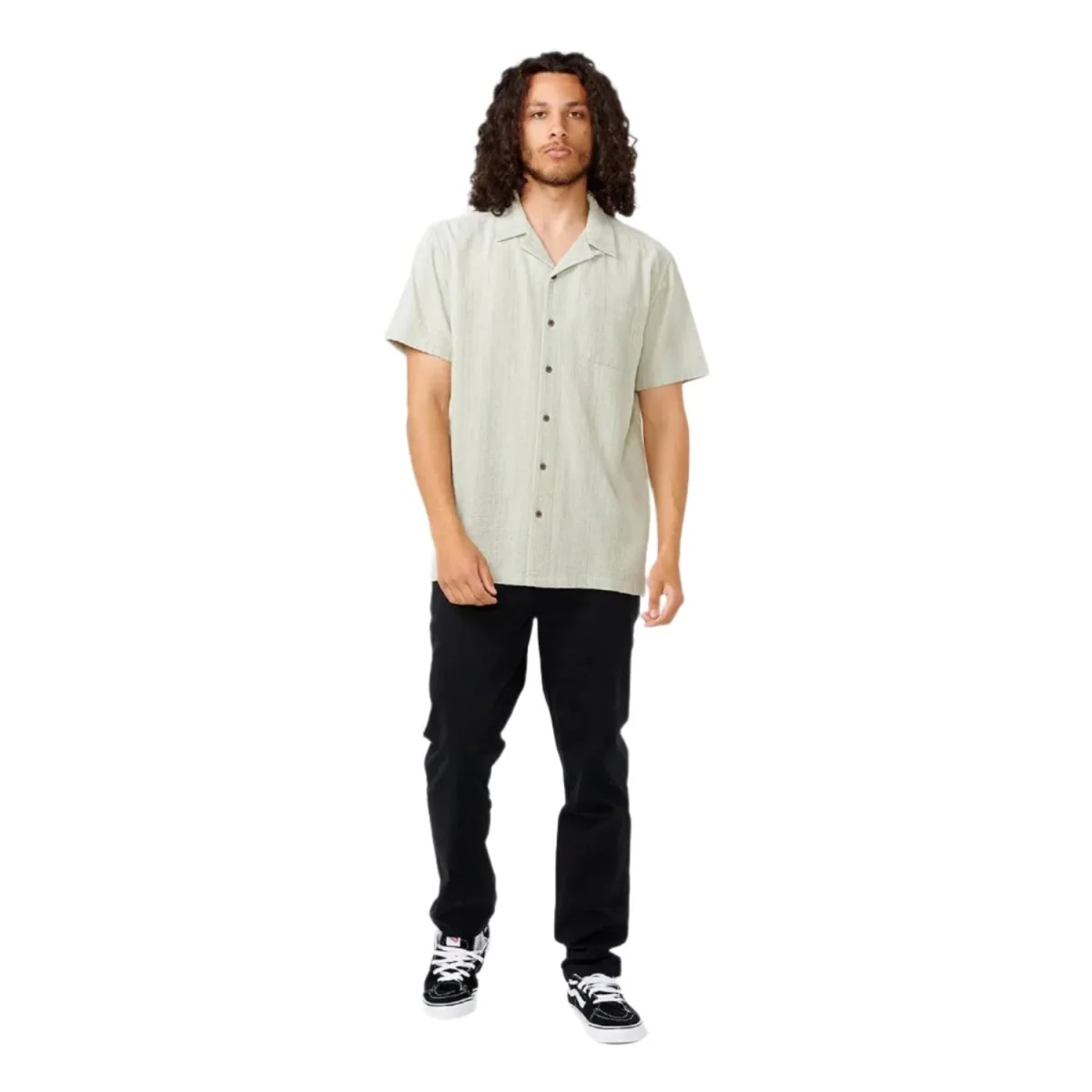 Rip Curl Men's Classic Surf Check S/S Shirt Mint - Image 2