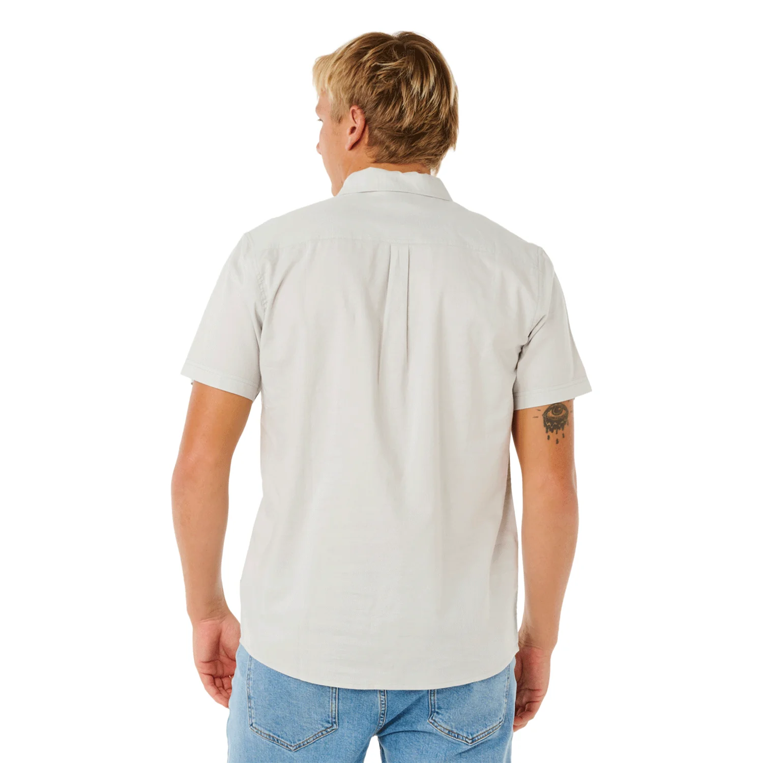 Rip Curl Men's Classic Surf Ourtime S/S Shirt Storm Grey - Image 2