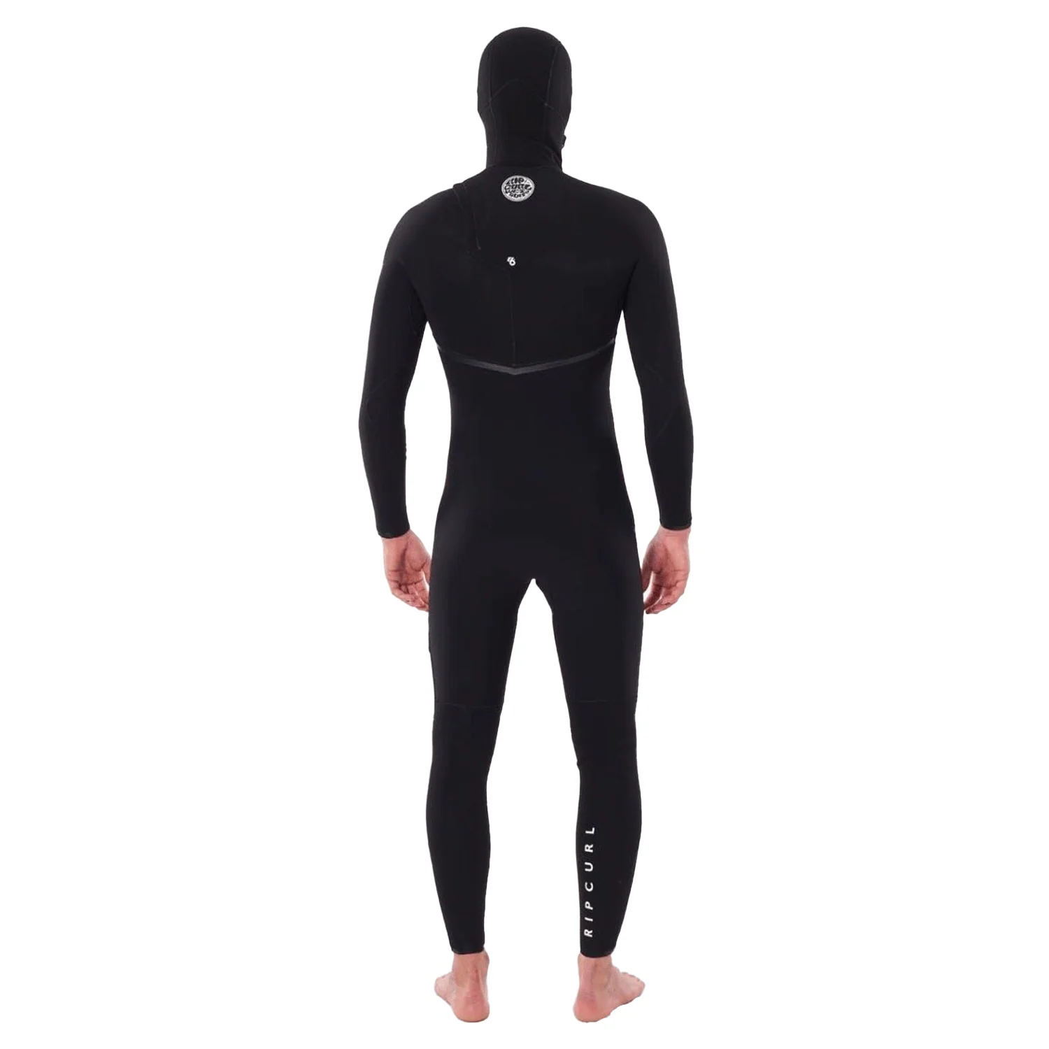 Rip Curl Men's E-Bomb 4/3 Zip Free Hooded Wetsuit Black - Image 2