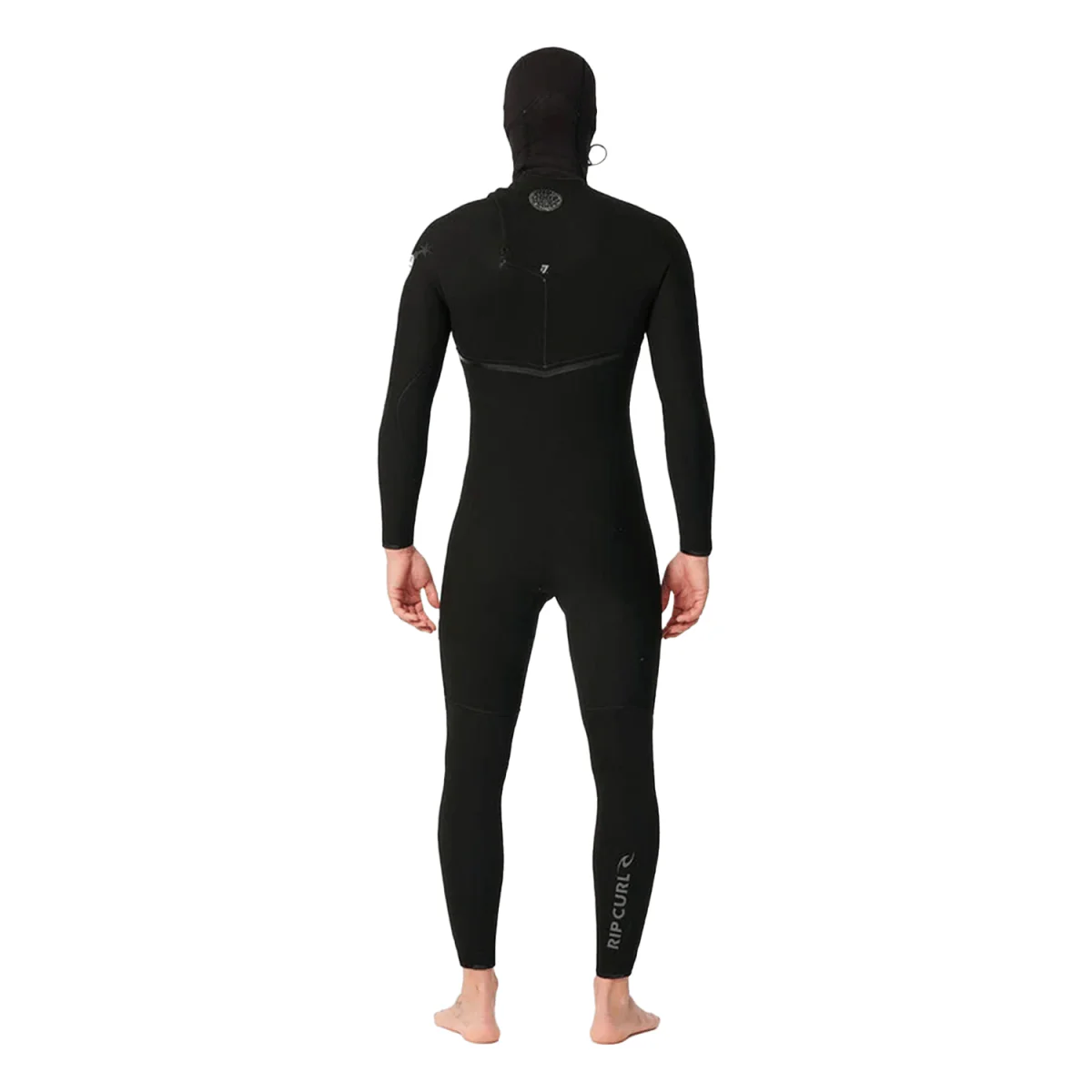 Rip Curl Men's E-Bomb 5/4 Hooded ZF Wetsuit Black - Image 3
