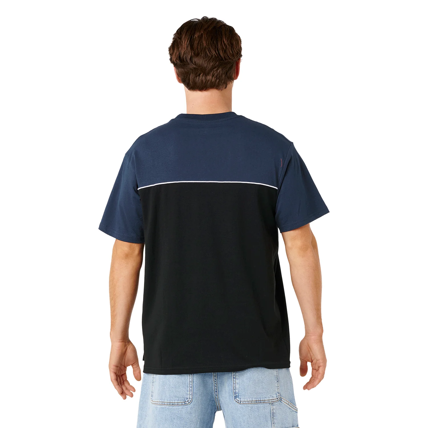 Rip Curl Men's Halfa Panel Beater T-Shirt Black/Navy - Image 2