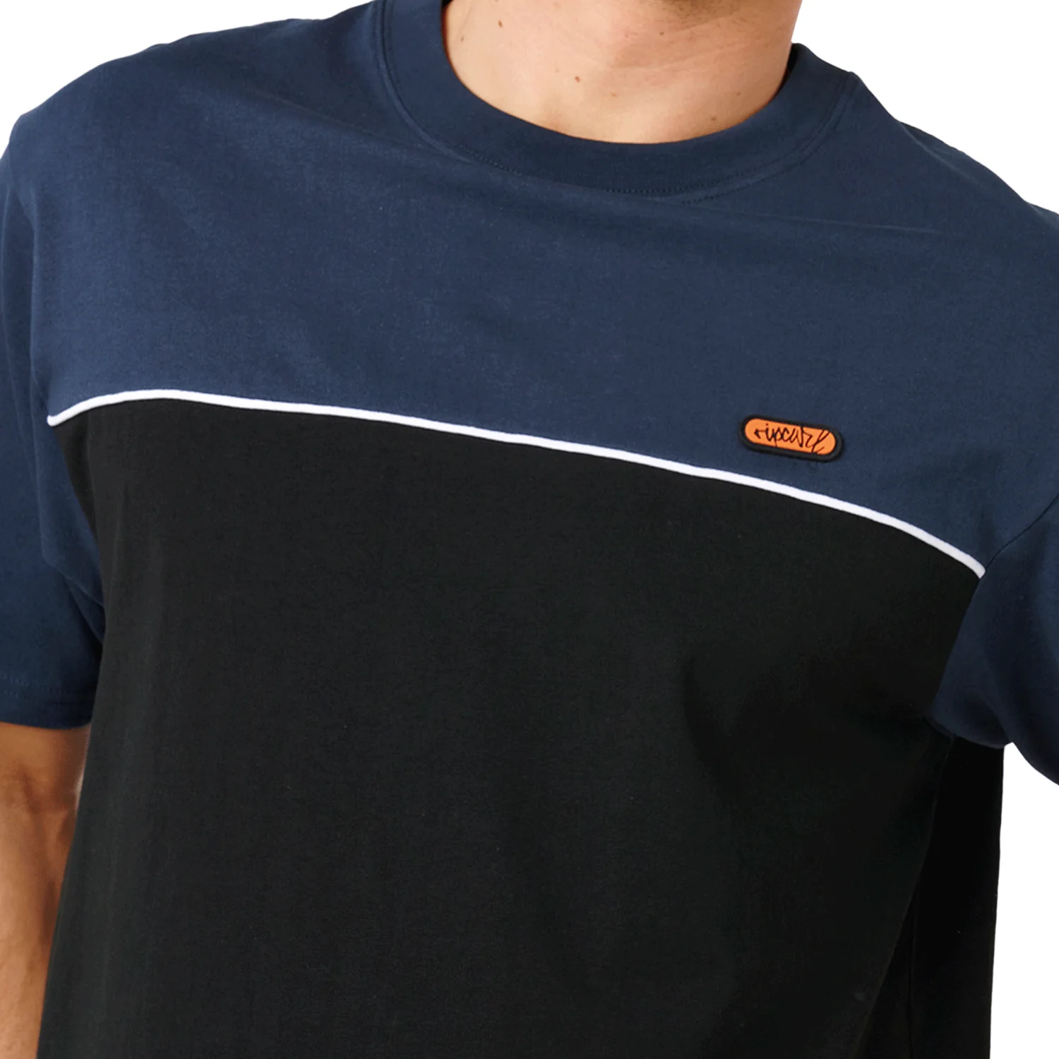 Rip Curl Men's Halfa Panel Beater T-Shirt Black/Navy - Image 4