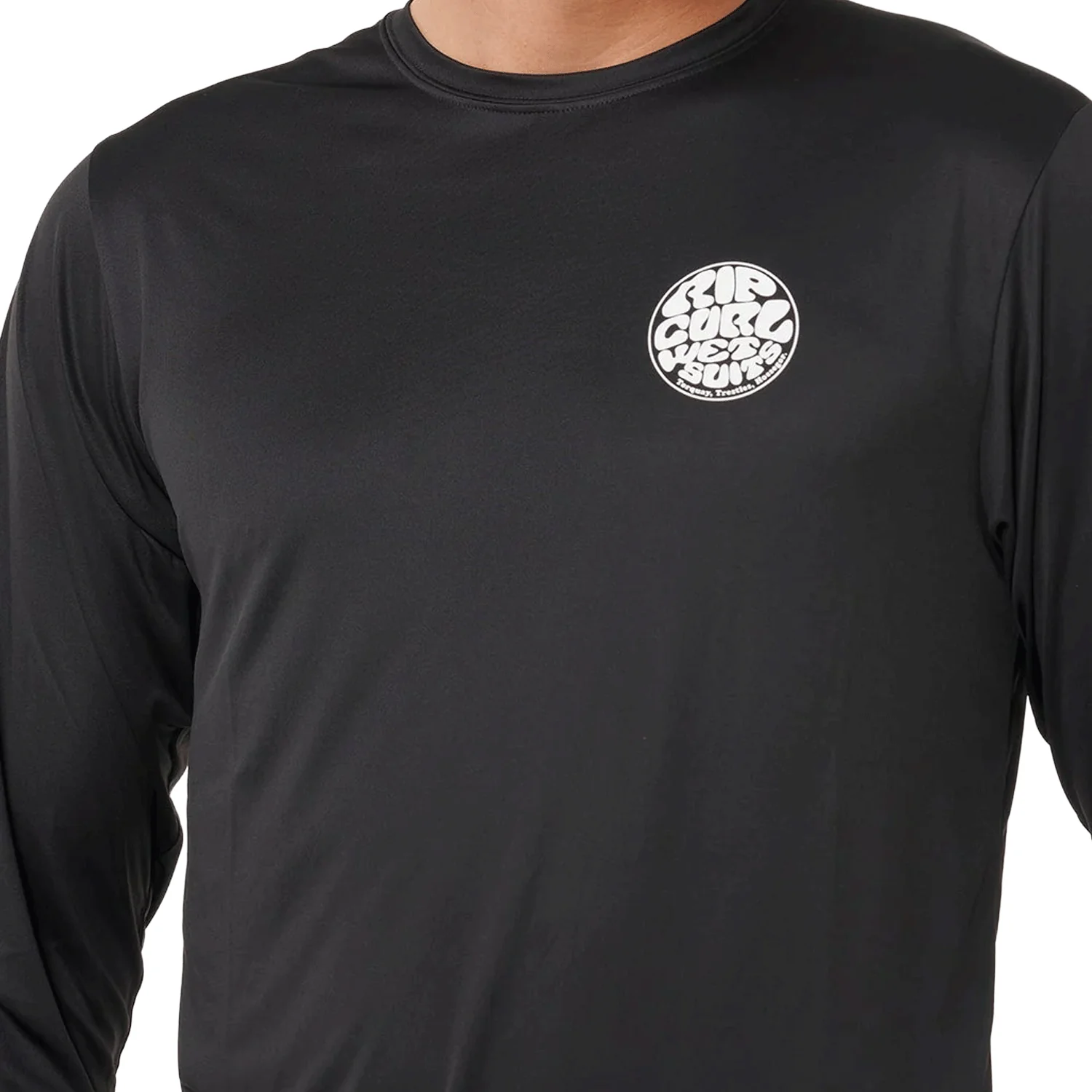 Rip Curl Men's Icons Of Surflite UPF L/S Top Black - Image 4