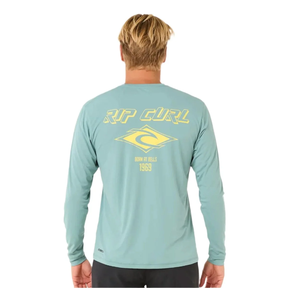 Rip Curl Men's Icons Surflite UPF L/S Rash Vest Blue Lagoon - Image 2