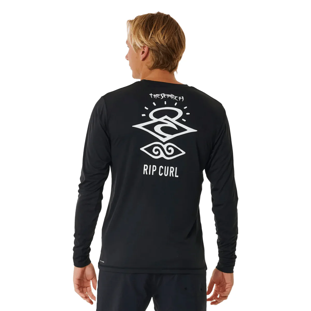 Rip Curl Men's Icons Surflite UPF L/S Top Black - Image 2