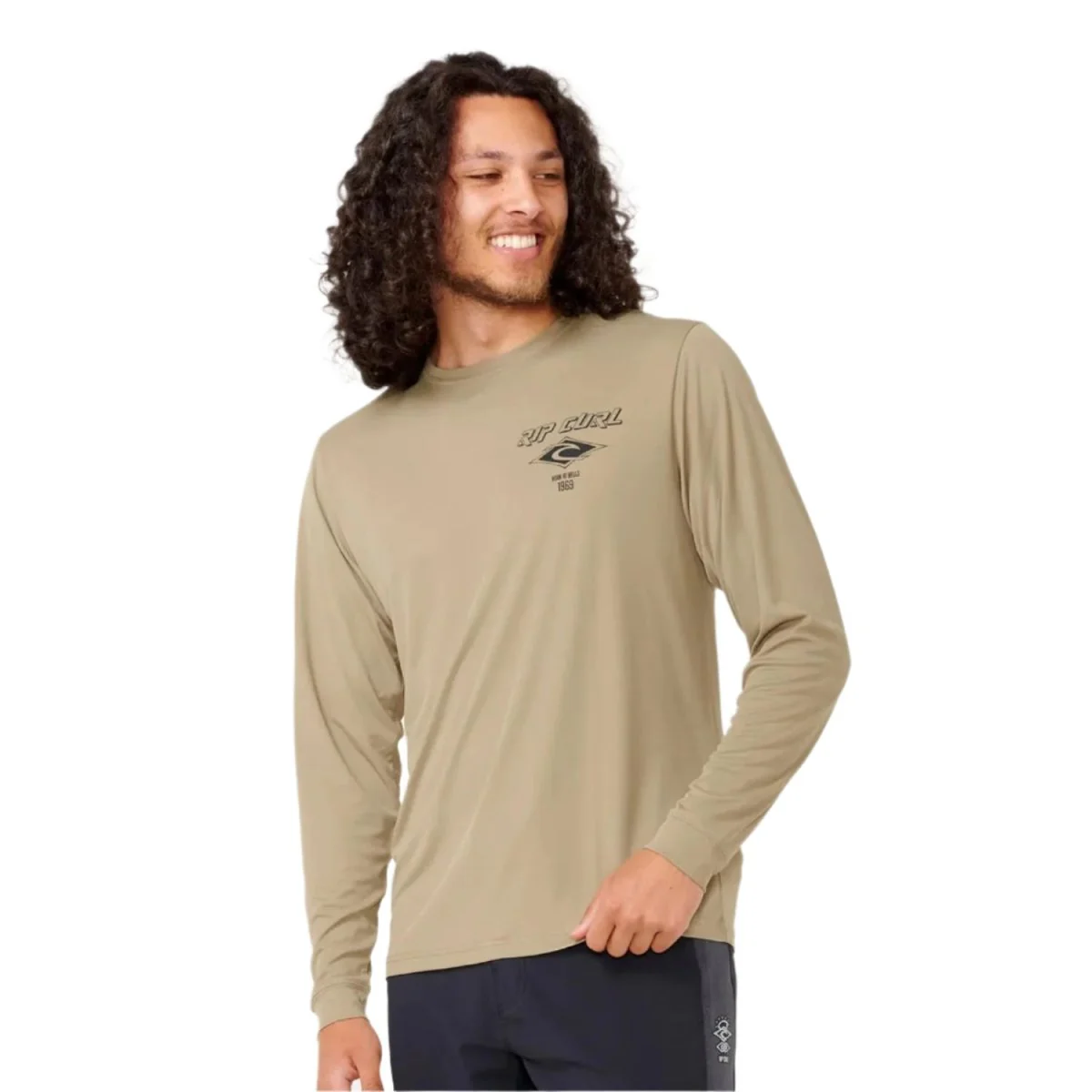 Rip Curl Men's Icons Surflite UPF L/S Top Washed Moss - Image 2