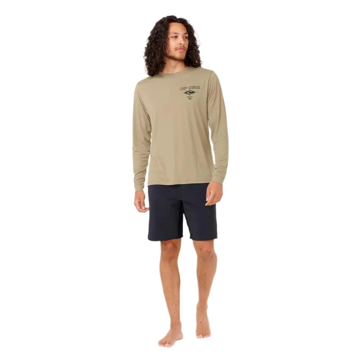 Rip Curl Men's Icons Surflite UPF L/S Top Washed Moss - Image 4