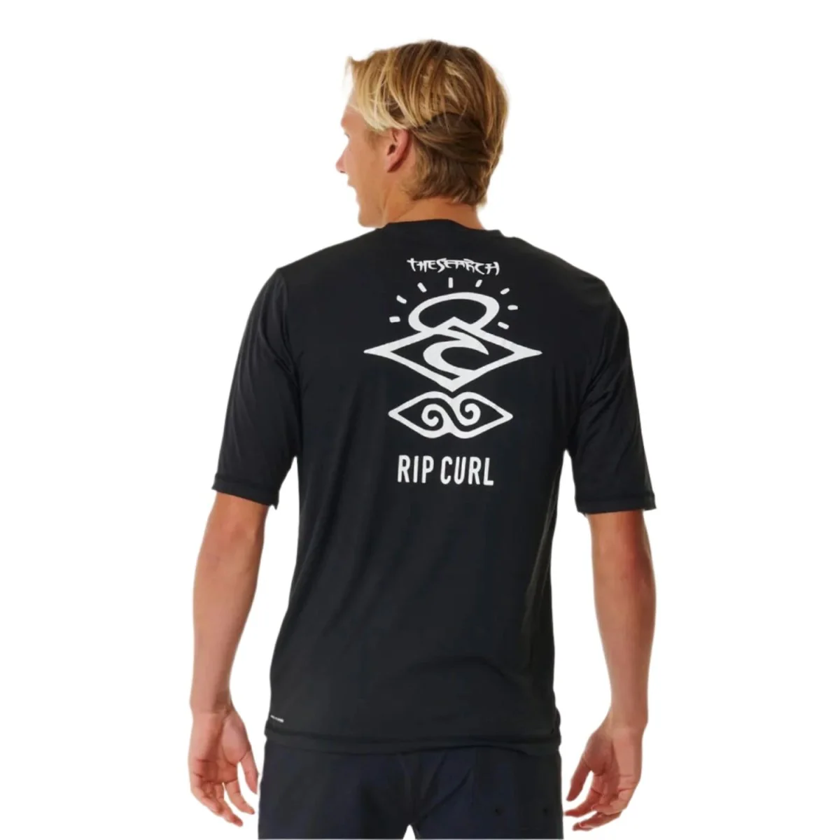 Rip Curl Men's Icons Surflite UPF S/S Rash Vest Black - Image 2