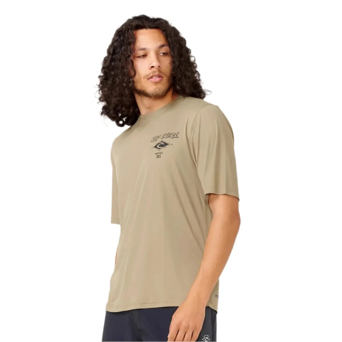 Rip Curl Men's Icons Surflite UPF S/S T-Shirt Washed Moss - Image 2