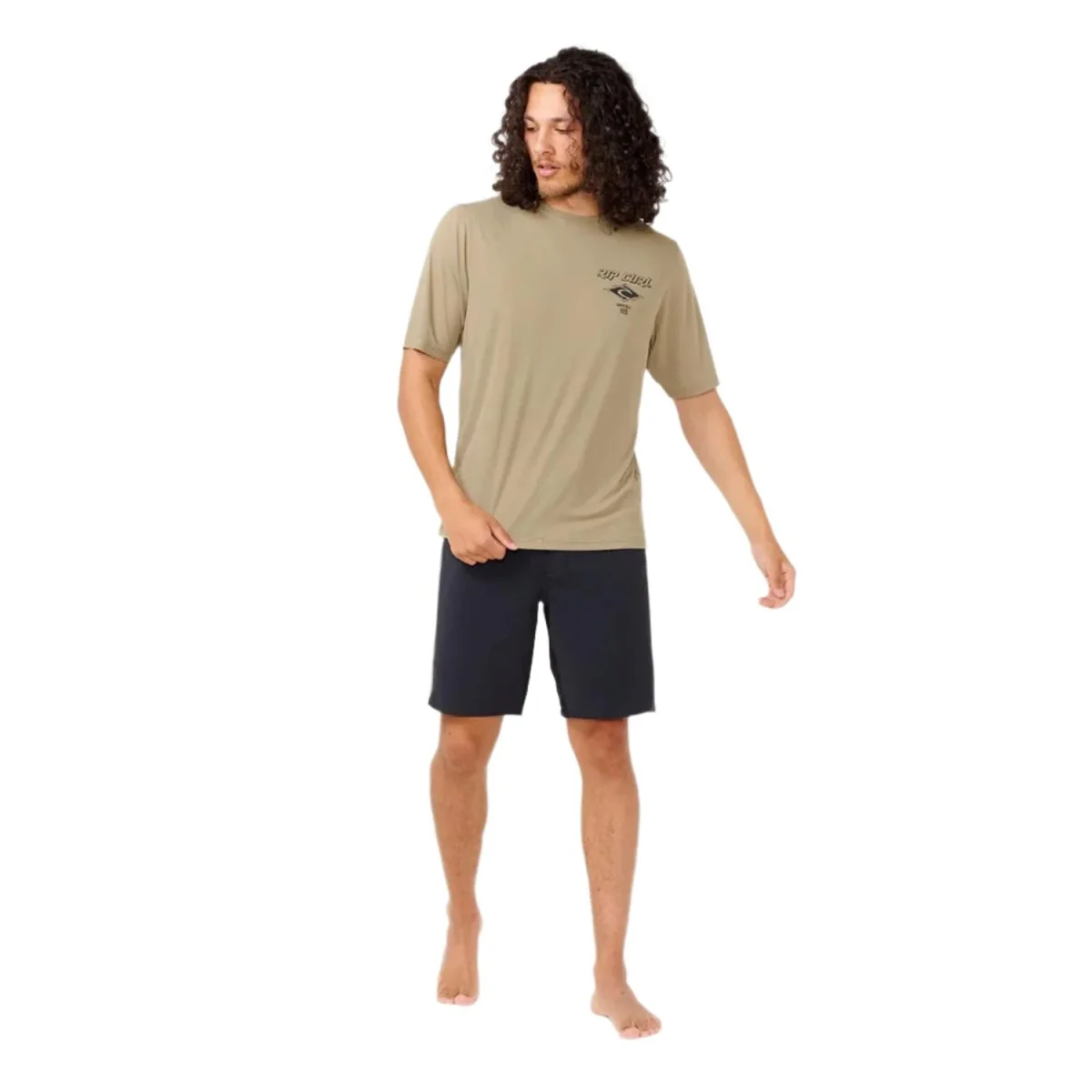Rip Curl Men's Icons Surflite UPF S/S T-Shirt Washed Moss - Image 4
