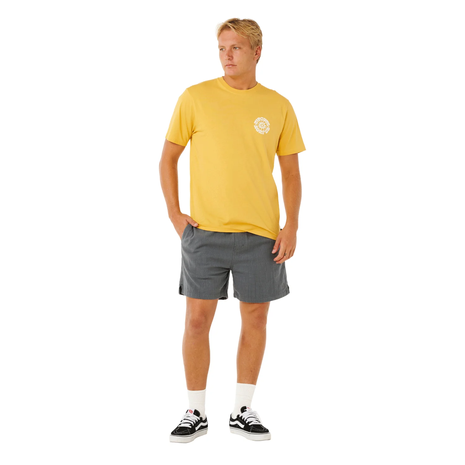 Rip Curl Men's Pacific Rinse Circle T-Shirt Ochre - Image 3