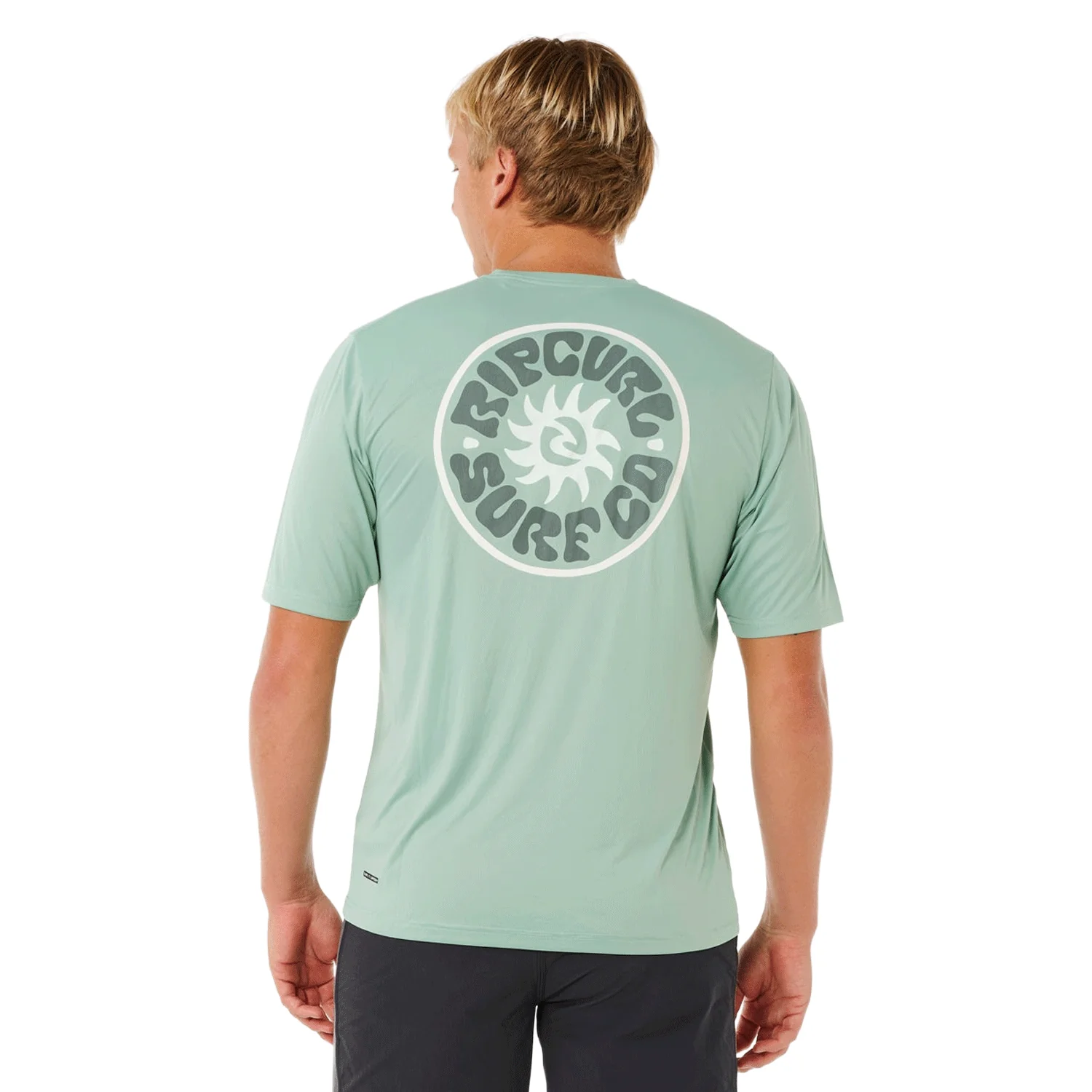 Rip Curl Men's Pacific Rinse Surflite UPF S/S Top Aloe - Image 3