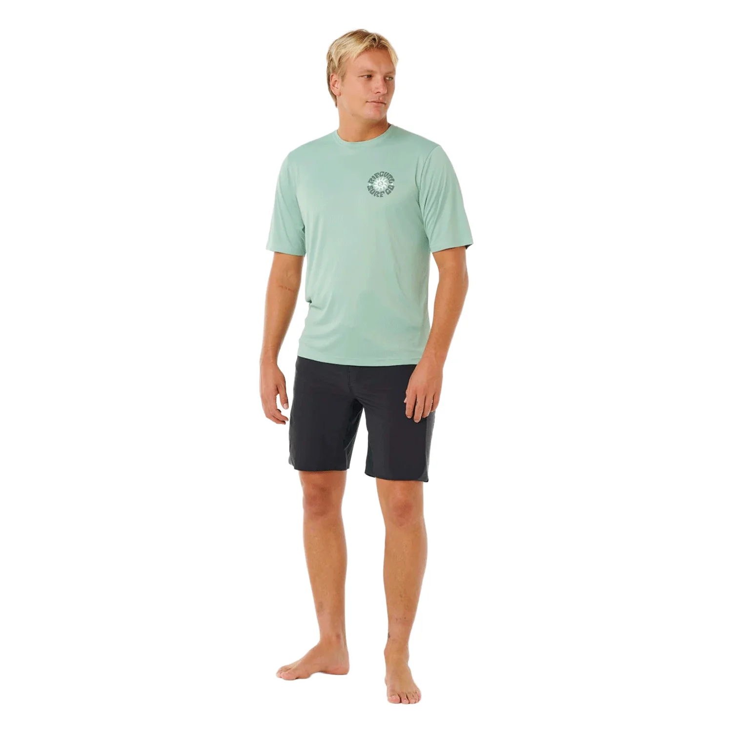 Rip Curl Men's Pacific Rinse Surflite UPF S/S Top Aloe - Image 4