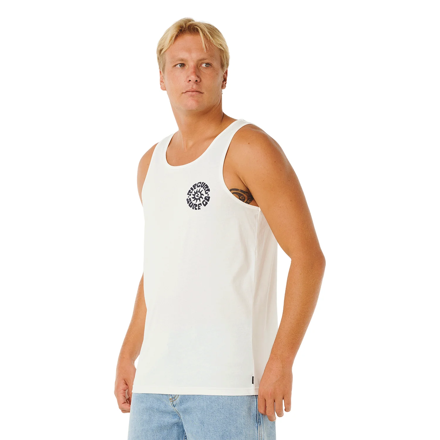 Rip Curl Men's Pacific Rinse Tank Bone - Image 2