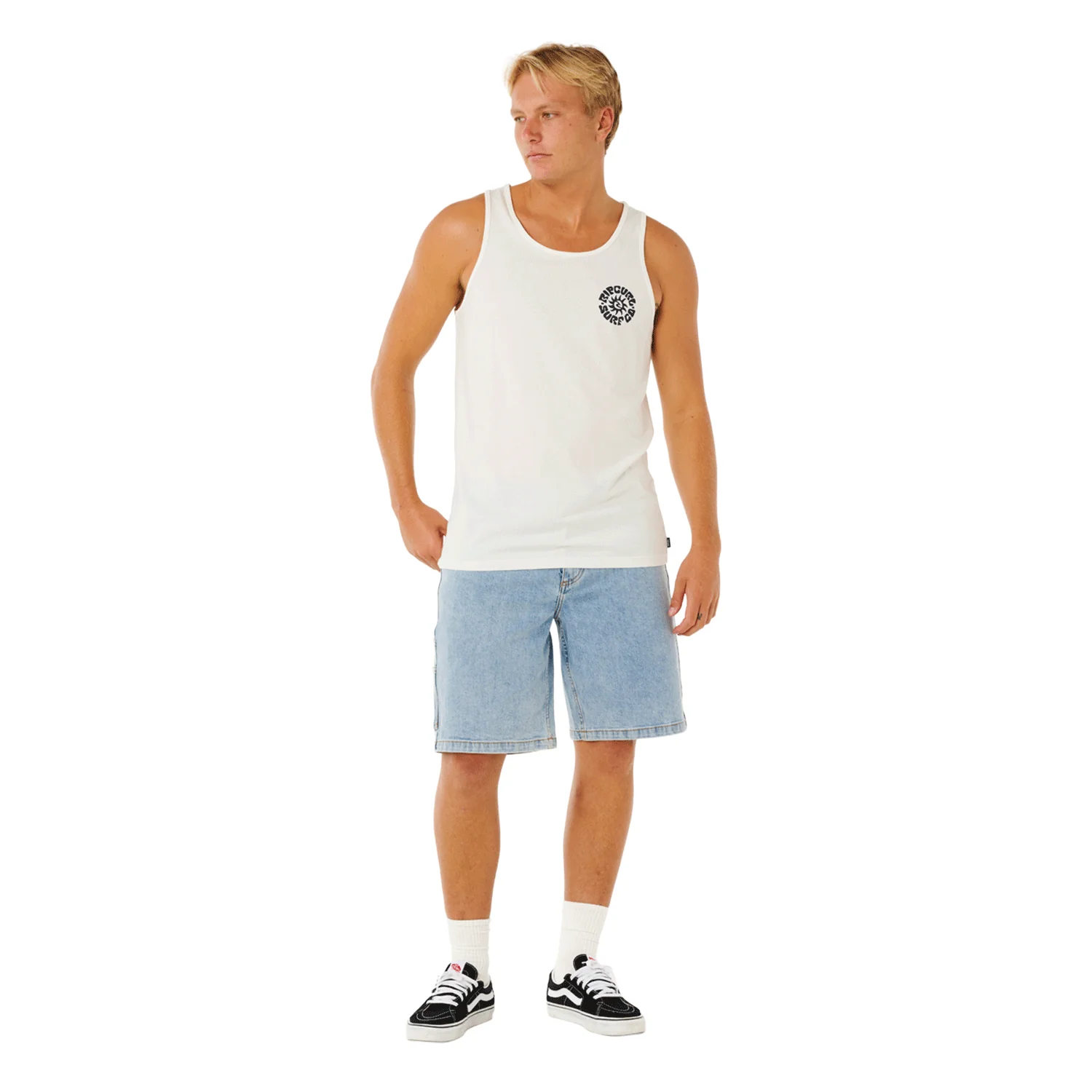Rip Curl Men's Pacific Rinse Tank Bone - Image 3