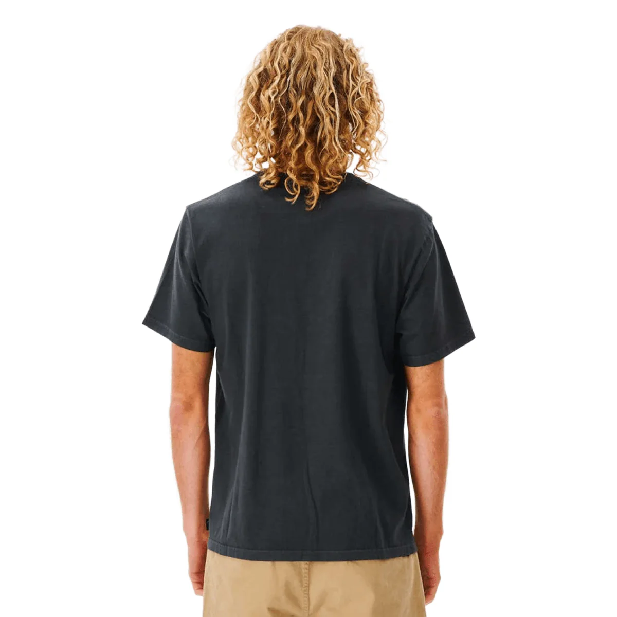 Rip Curl Men's Plain Wash T-Shirt Washed Black - Image 2