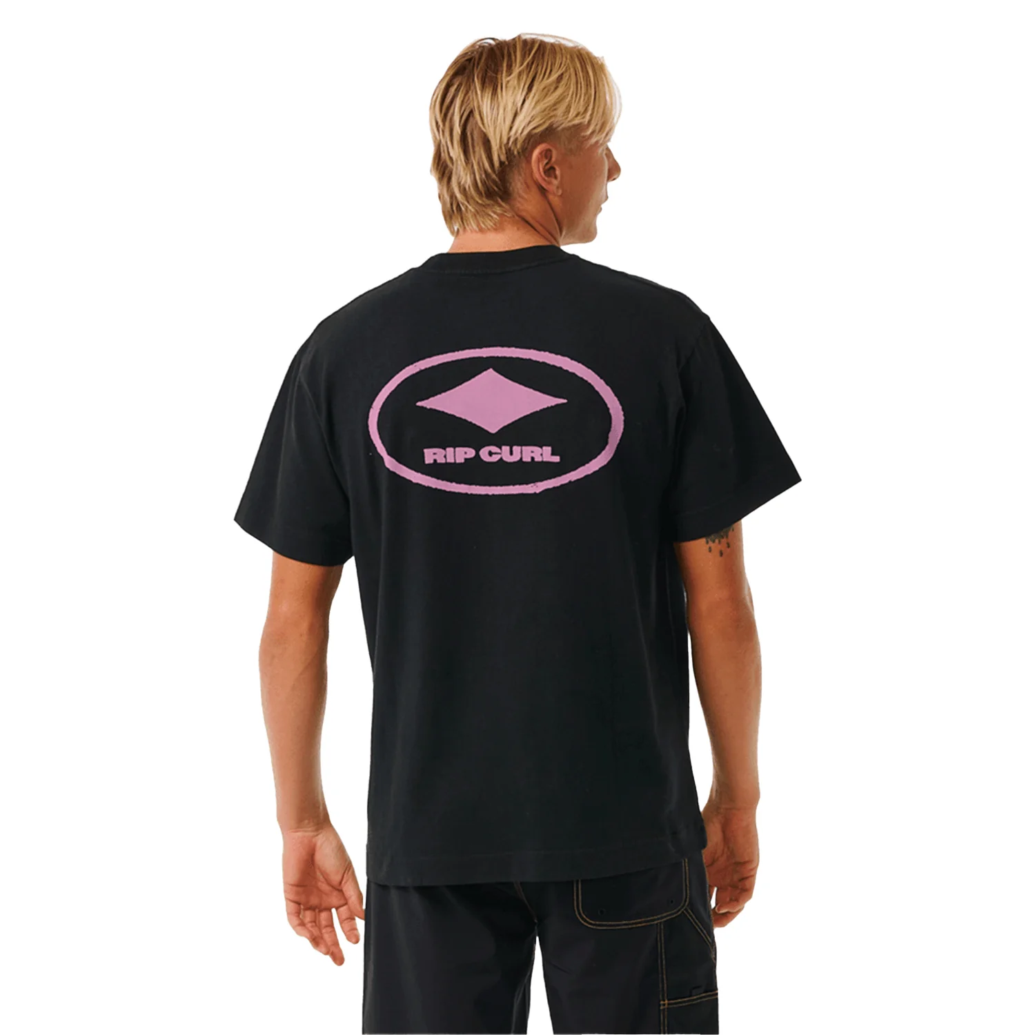 Rip Curl Men's Quality Surf Products Oval T Shirt Black - Image 2