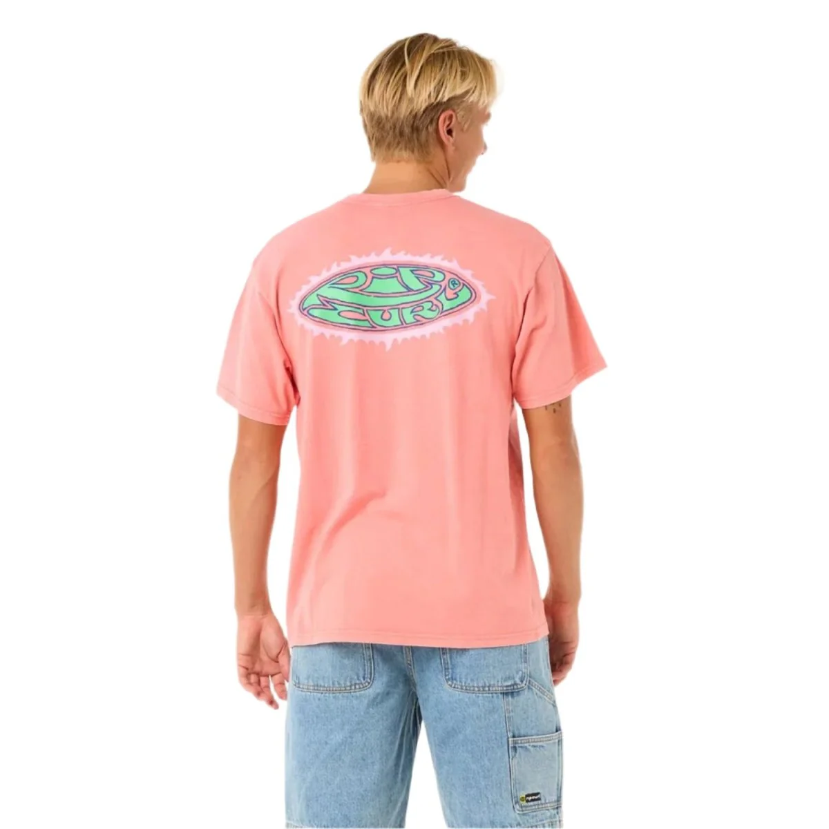 Rip Curl Men's Raw Energy Sloth T-Shirt Watermelon - Image 2