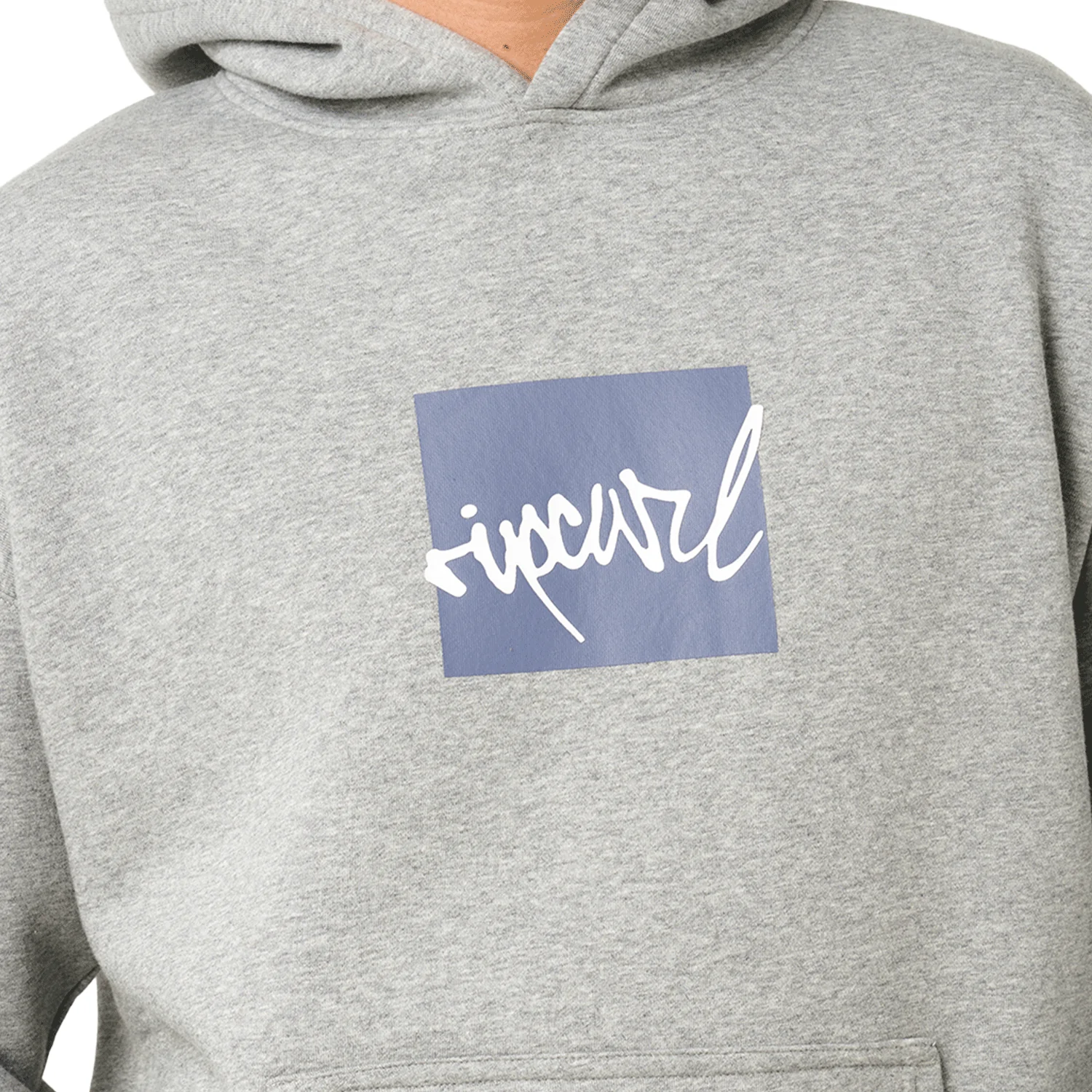 Rip Curl Men's Rip Script Icon Hoodie Grey Marle - Image 3