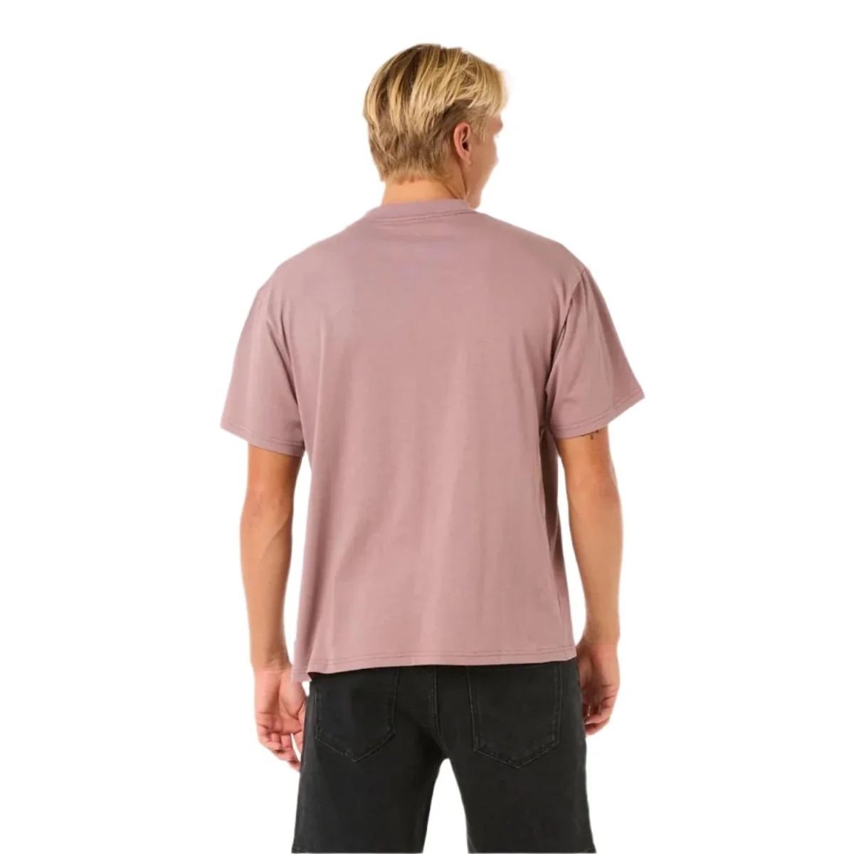 Rip Curl Men's Search Grid T-Shirt Twilight Mauve - Image 2