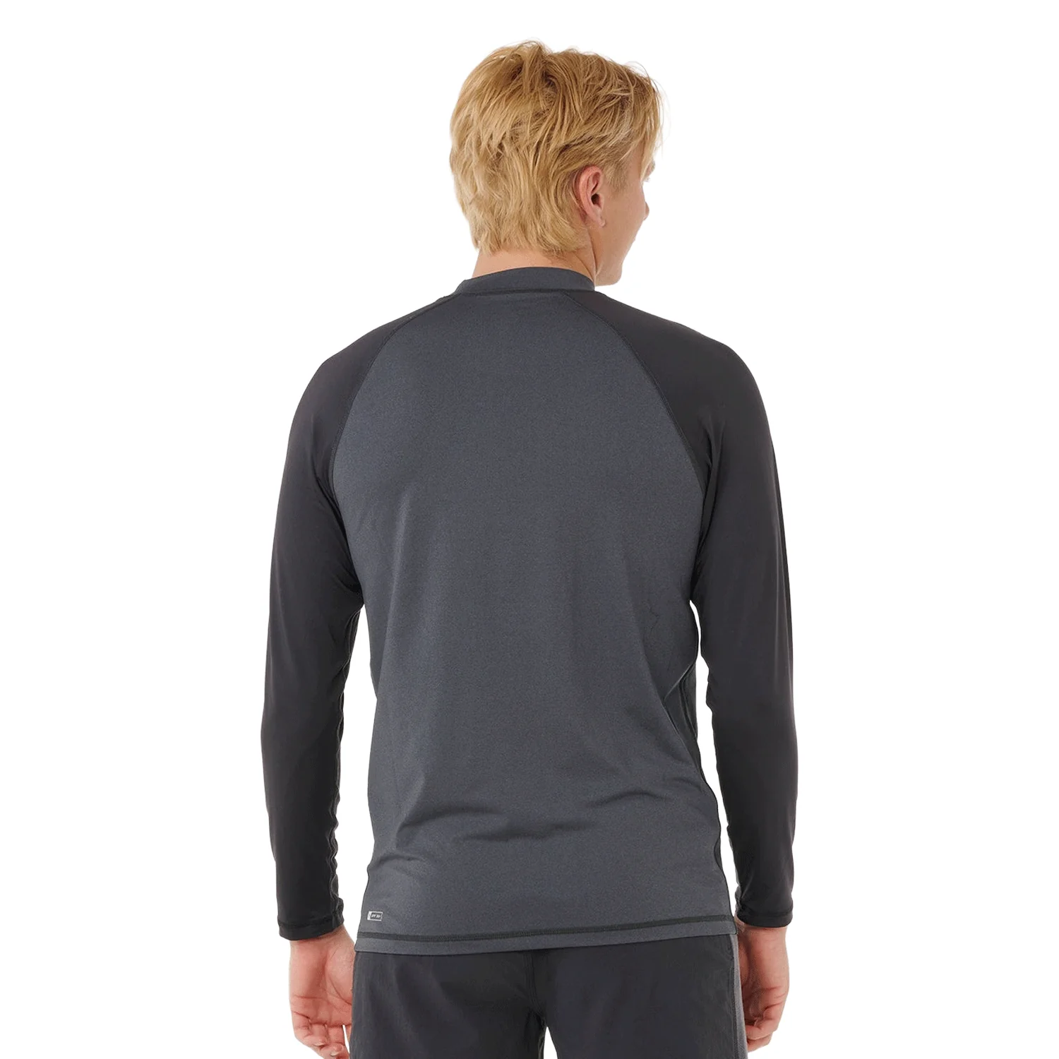 Rip Curl Men's Shock UPF L/S Top Black Marle - Image 2