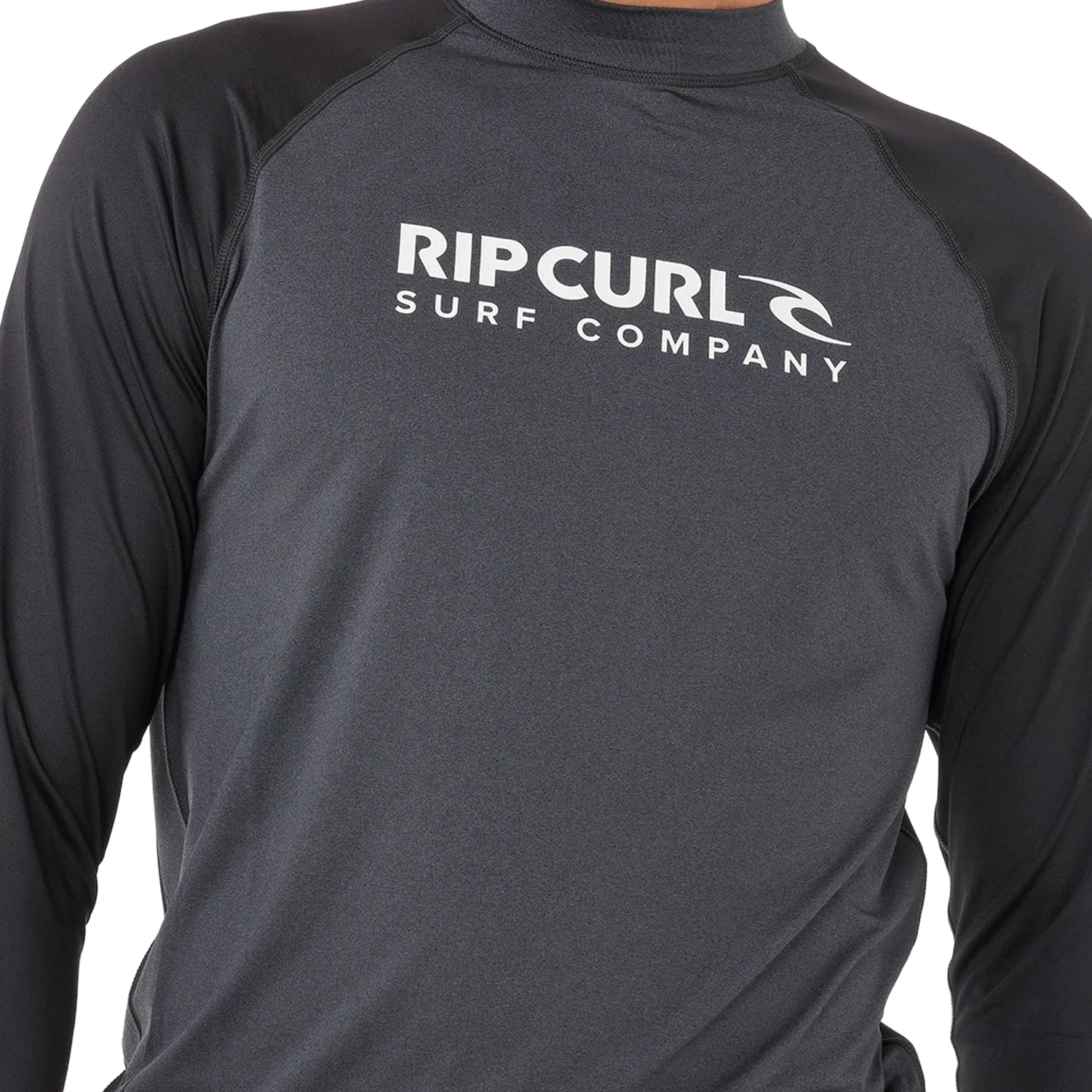Rip Curl Men's Shock UPF L/S Top Black Marle - Image 4