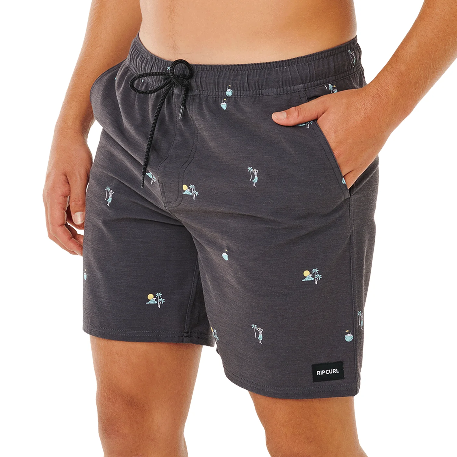 Rip Curl Men's Skelly Breach Volley Boardshort Black - Image 3