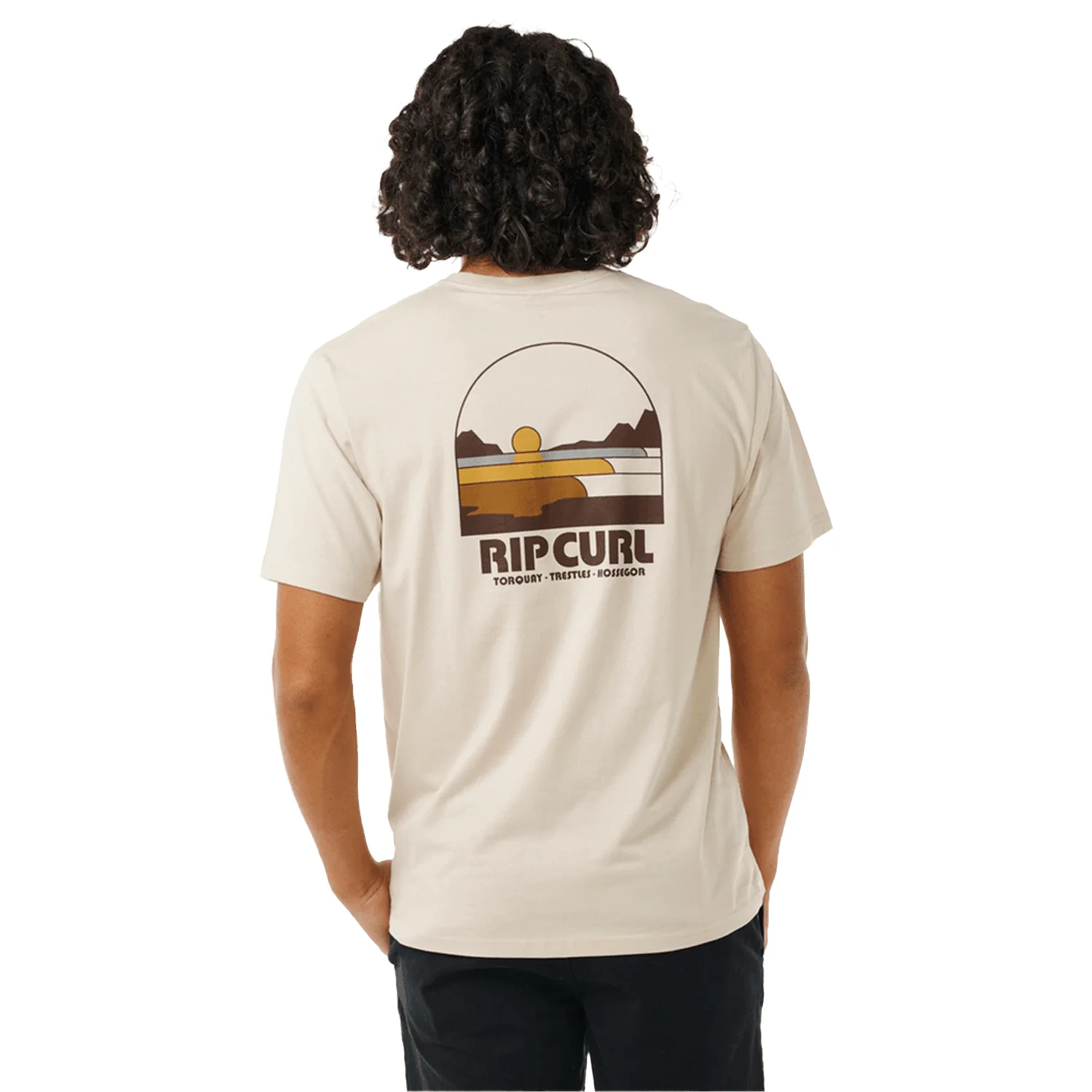 Rip Curl Men's Surf Revival Line Up T Shirt Vintage White - Image 2