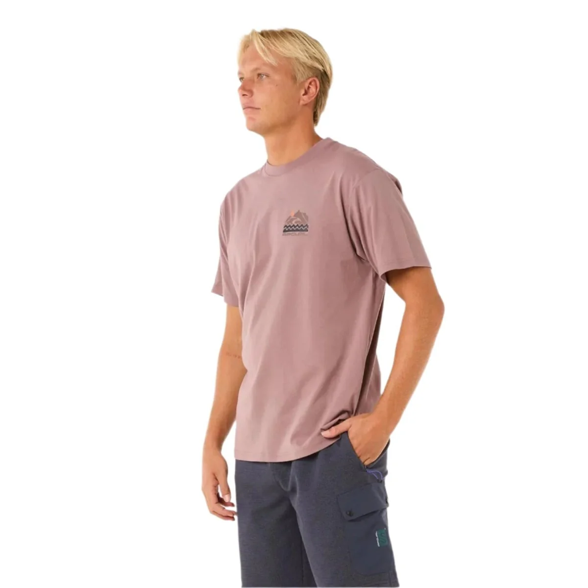 Rip Curl Men's Vaporcool Search Trek T-Shirt Twilight Mauve - Image 2