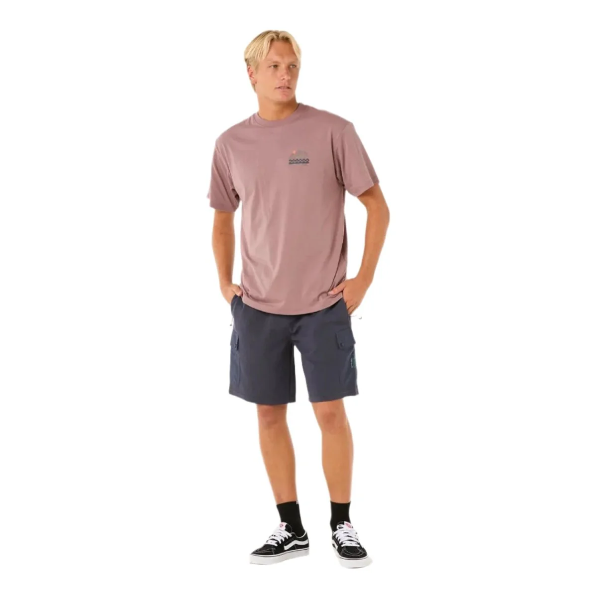 Rip Curl Men's Vaporcool Search Trek T-Shirt Twilight Mauve - Image 4
