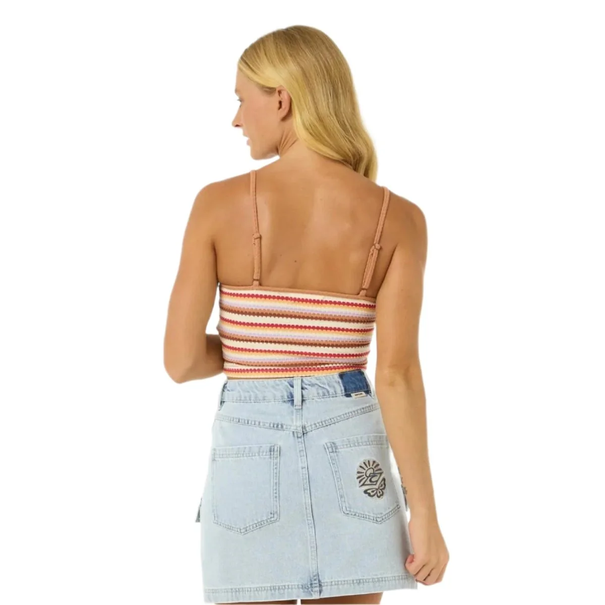 Rip Curl Women's Bobbi Stripe Cami T-Shirt Multi - Image 3