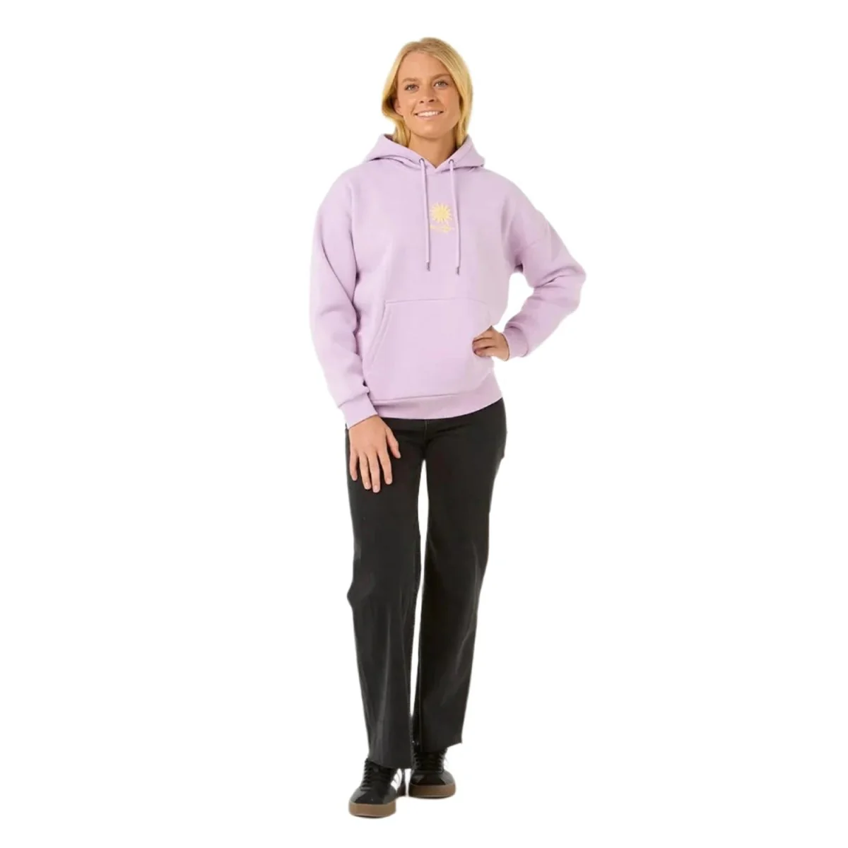 Rip Curl Women's Cala Heritage Hood Fleece Lilac - Image 3