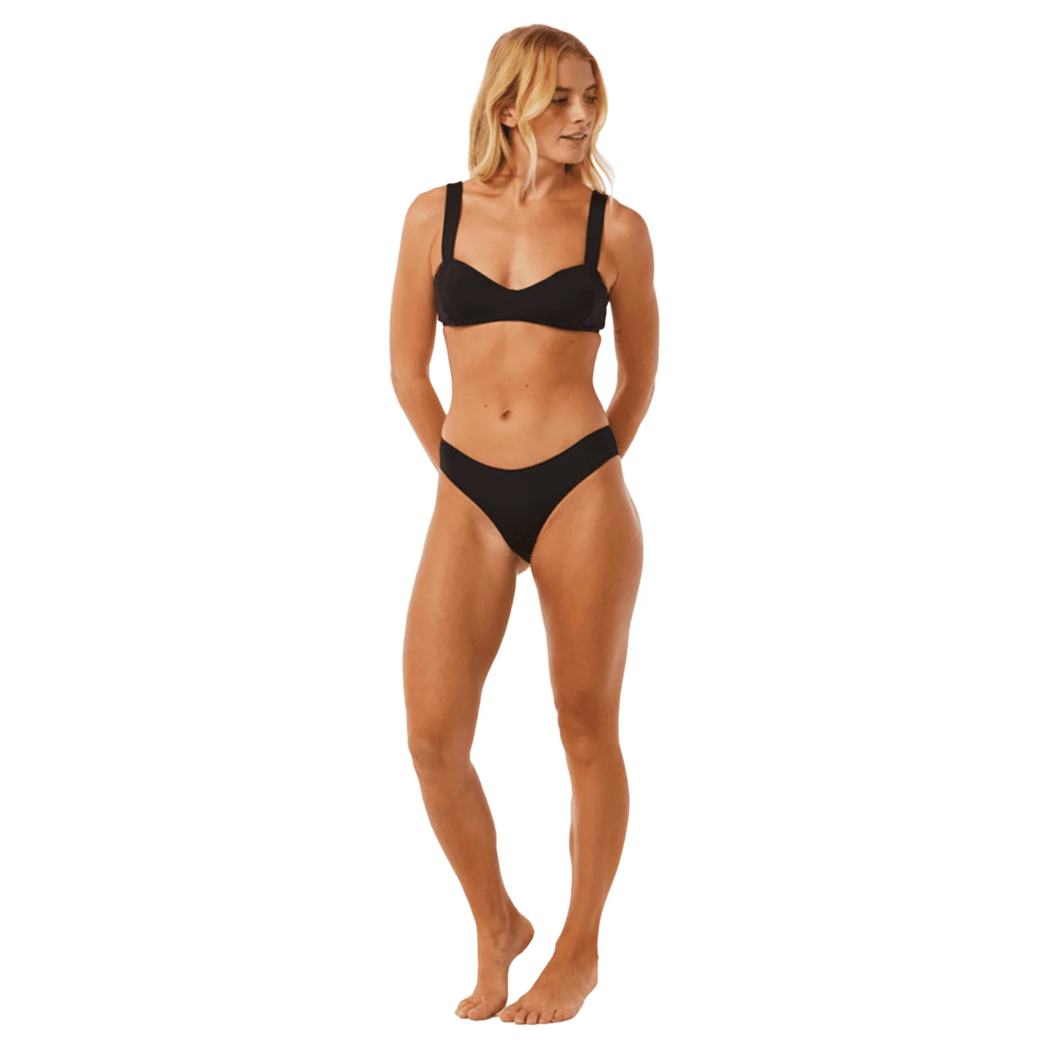 Rip Curl Women's Classic Surf D-DD Top Black - Image 3
