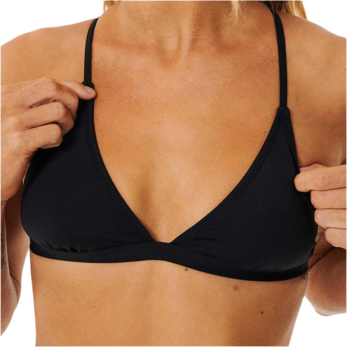 Rip Curl Women's Classic Surf Xback Tri Top Black - Image 3