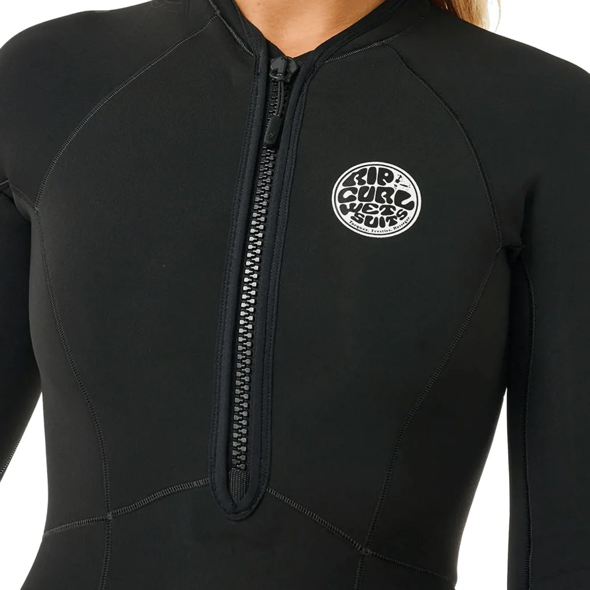 Rip Curl Women's G-Bomb 1.5mm Full Zip L/S Full Spring Suit Black - Image 3