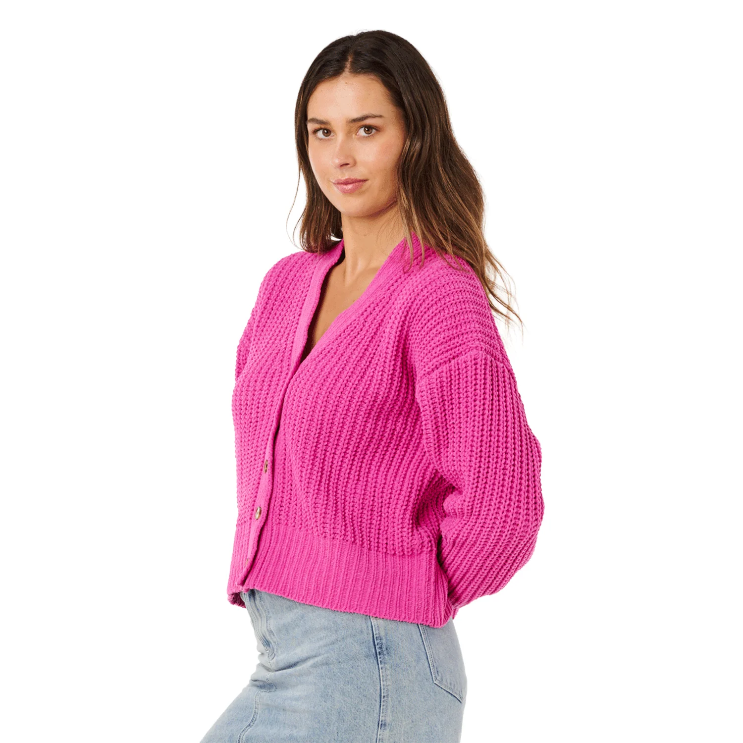 Rip Curl Women's Neon Isles Cardigan Light Pink - Image 2