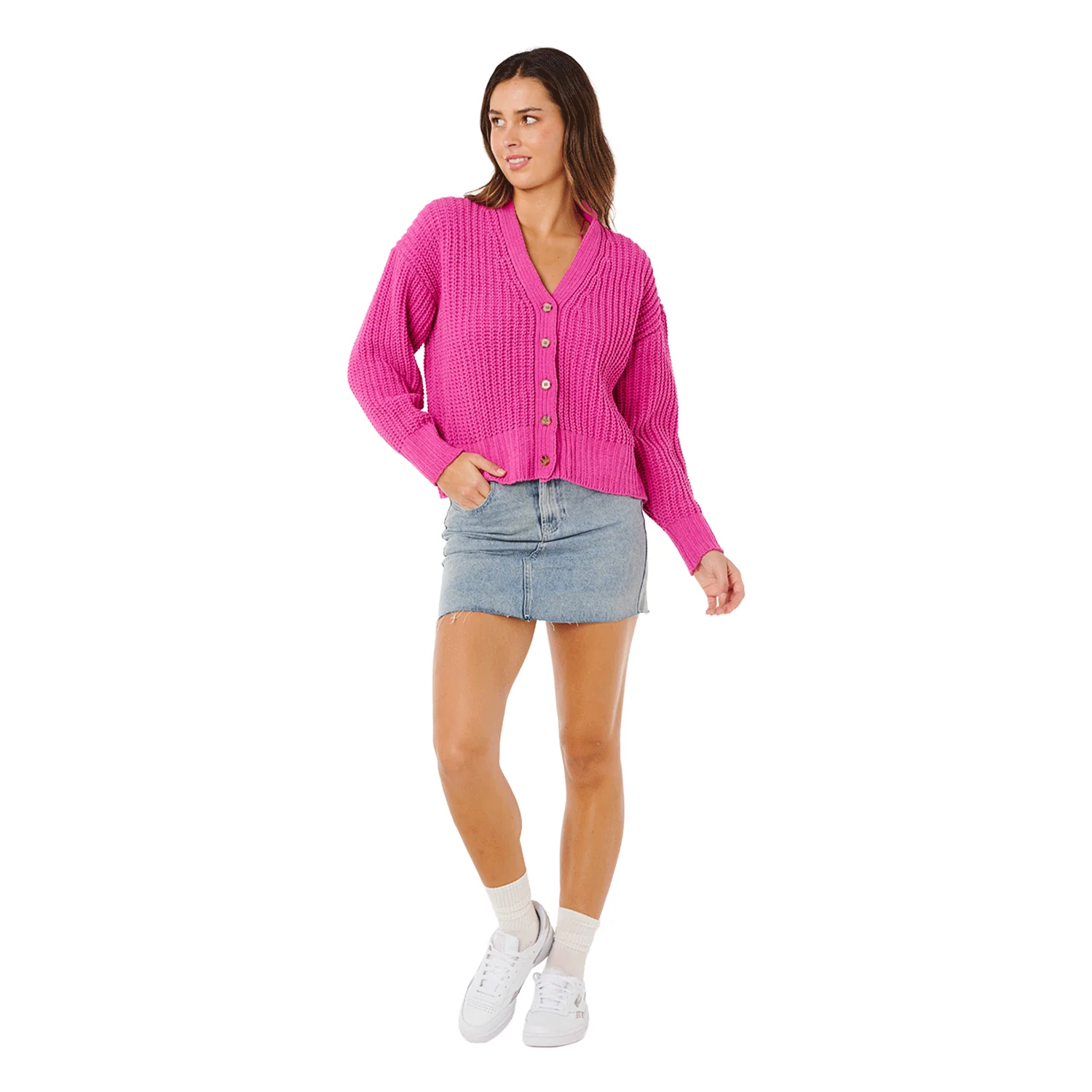 Rip Curl Women's Neon Isles Cardigan Light Pink - Image 5