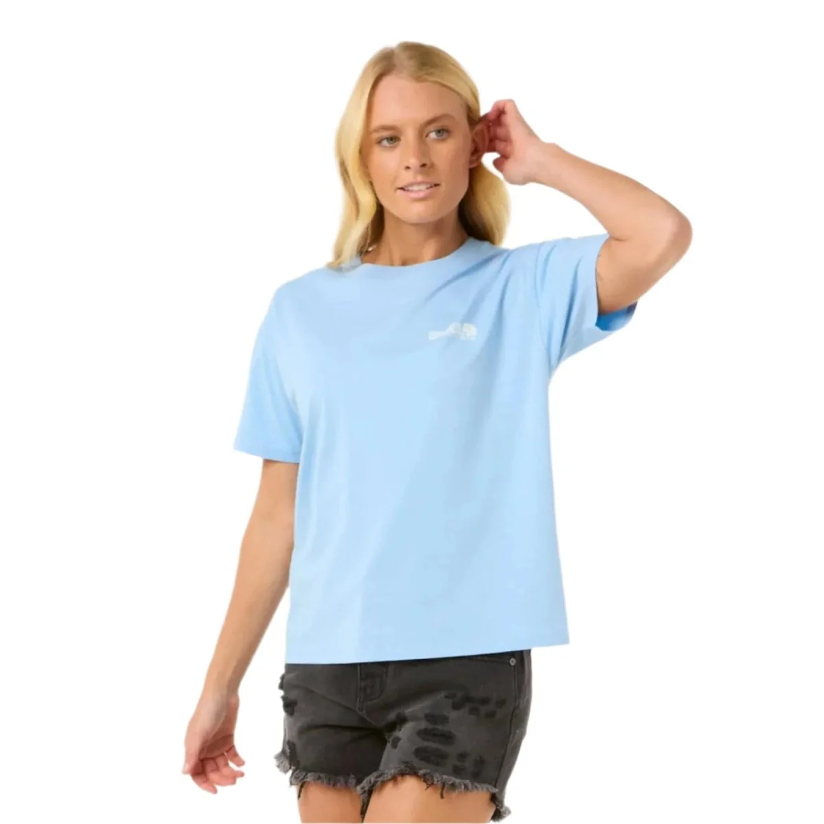 Rip Curl Women's Ocean Tech Relaxed T-Shirt Mid Blue - Image 2