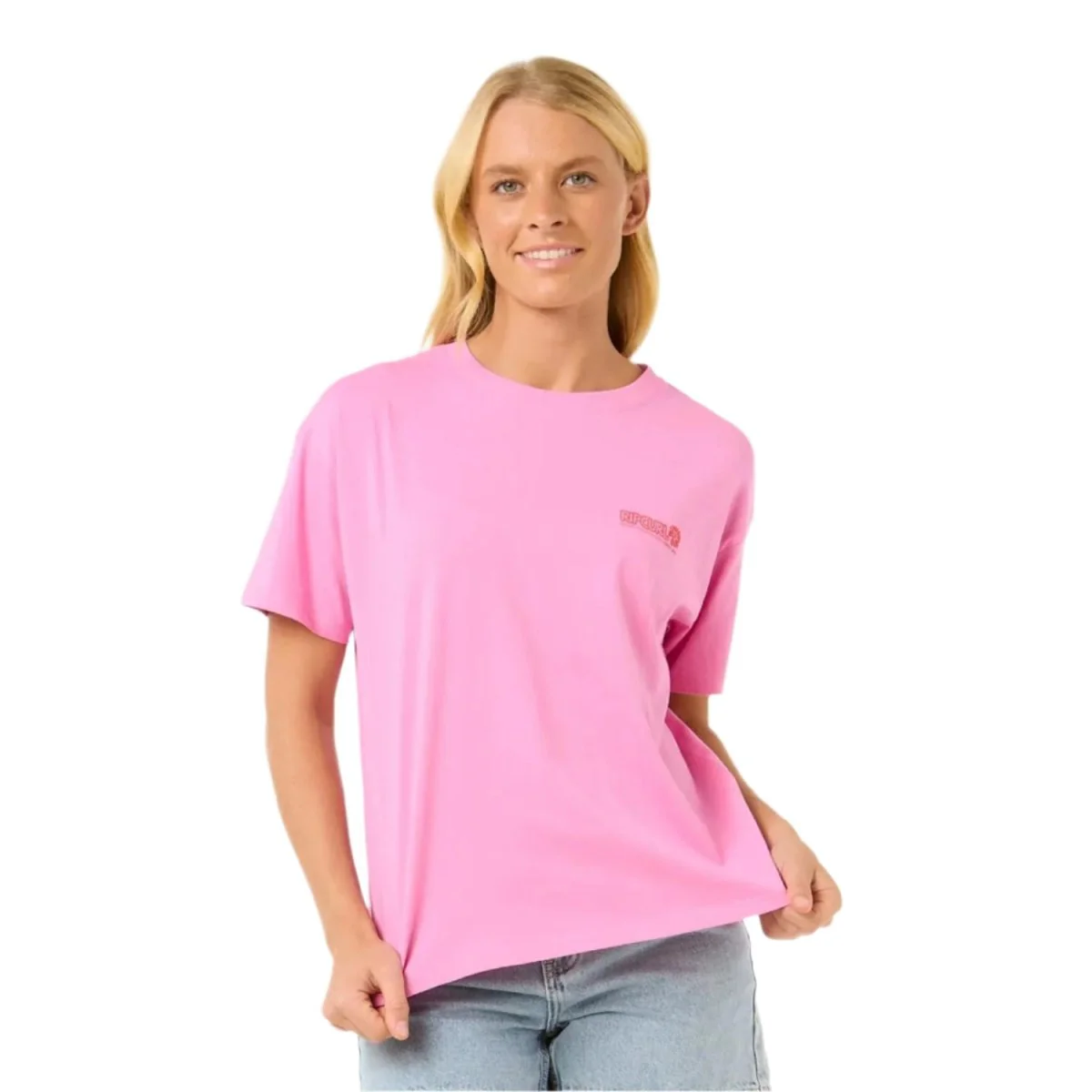 Rip Curl Women's Ocean Tech Relaxed T-Shirt Pink - Image 4